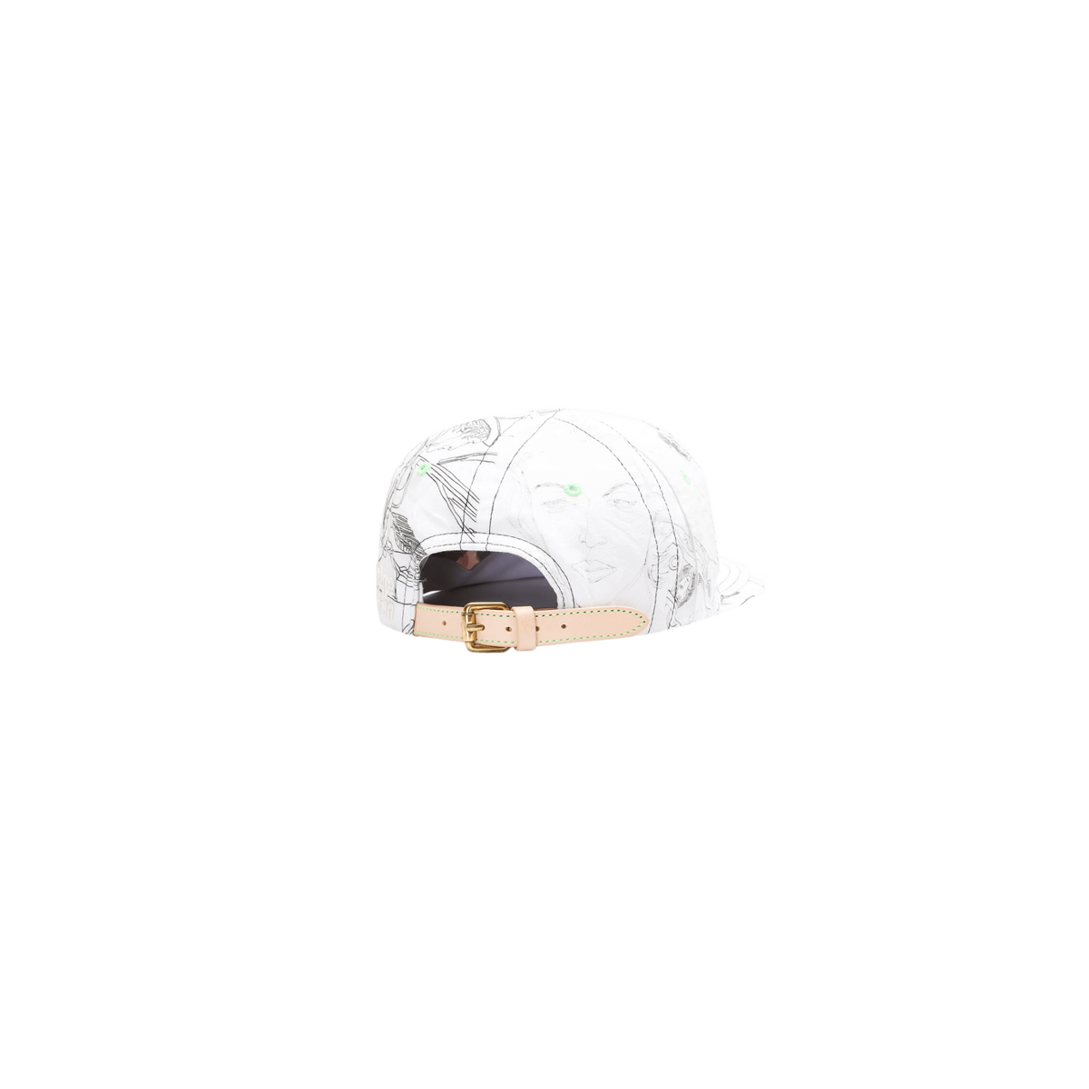 Better with Age Doodle Reconstructed Button Down Brown Horse Hat White