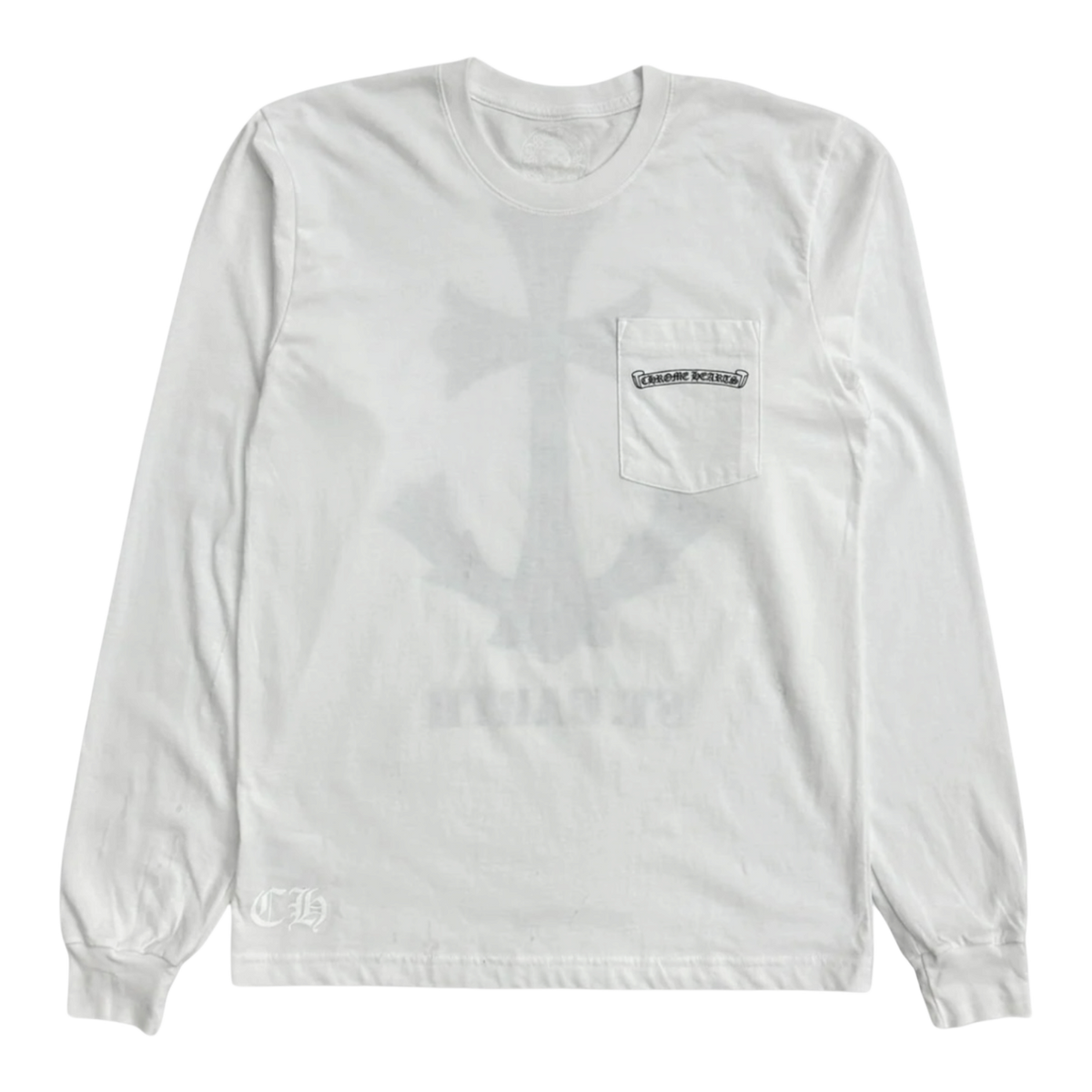 Chrome Hearts St. Barths Exclusive Anchor L/S T-Shirt White/Blue
