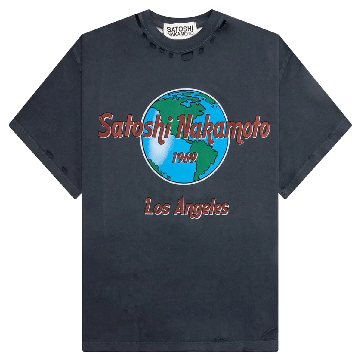 Satoshi Nakamoto Black 1969 Rock T-shirt