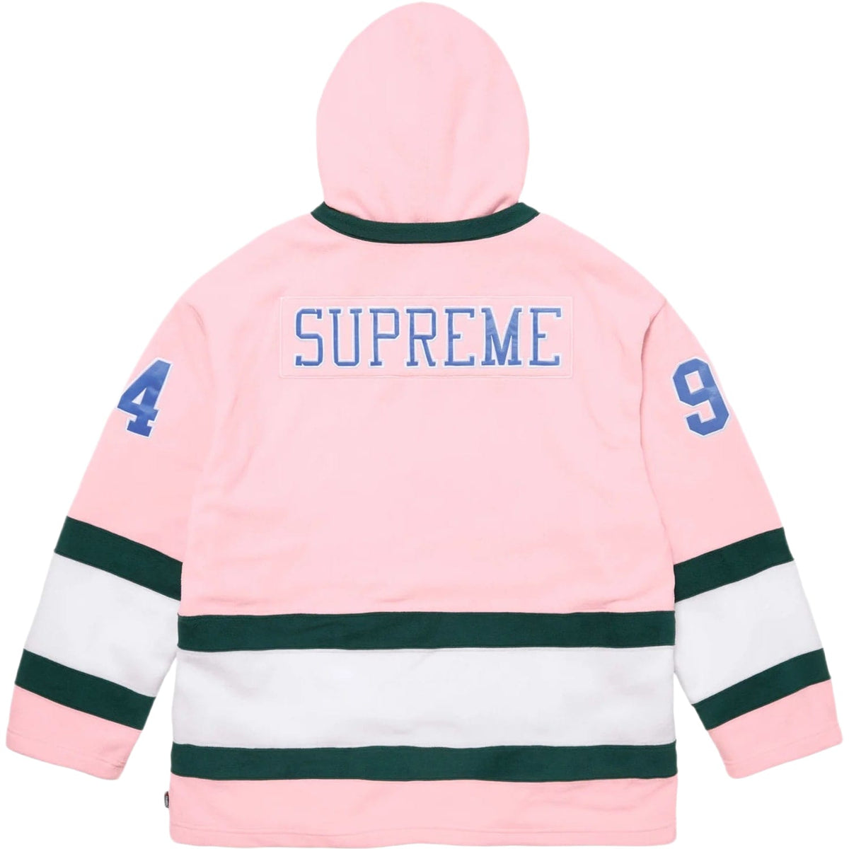 Supreme Polartec Hooded Hockey Jersey Pink