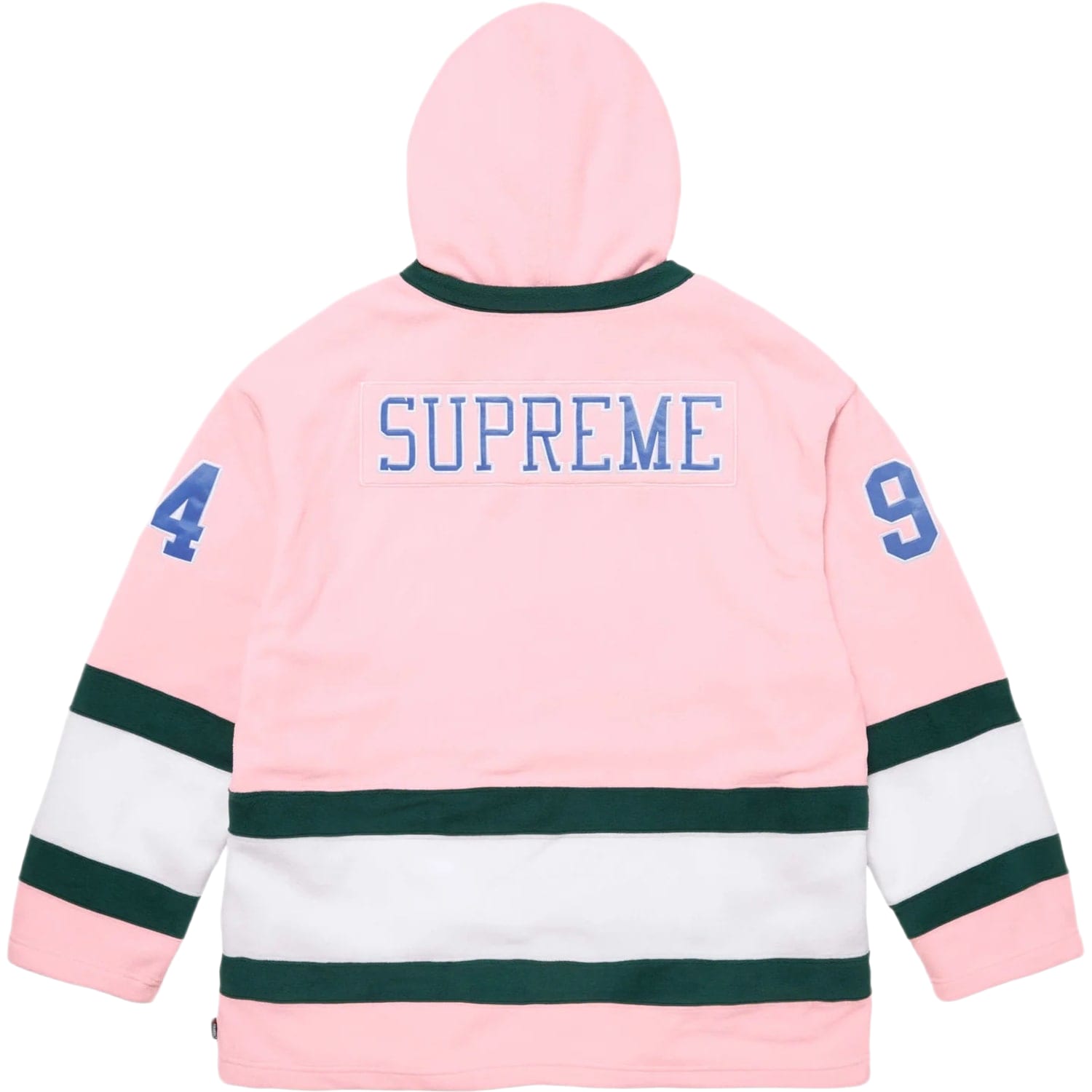 Supreme Polartec Hooded Hockey Jersey Pink