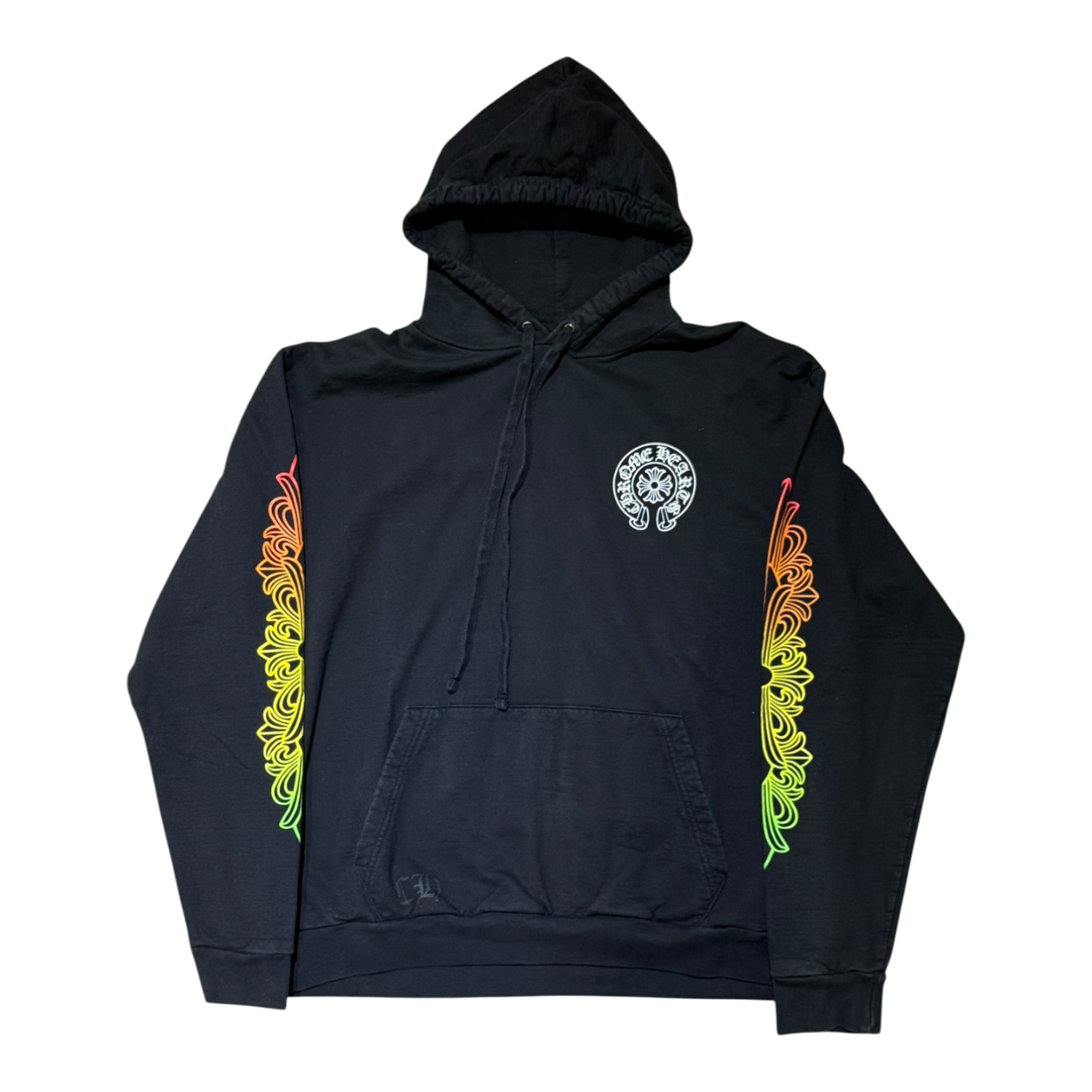Chrome Hearts Floral Sleeve Gradient Made In Hollywood Hoodie Black/Gradient