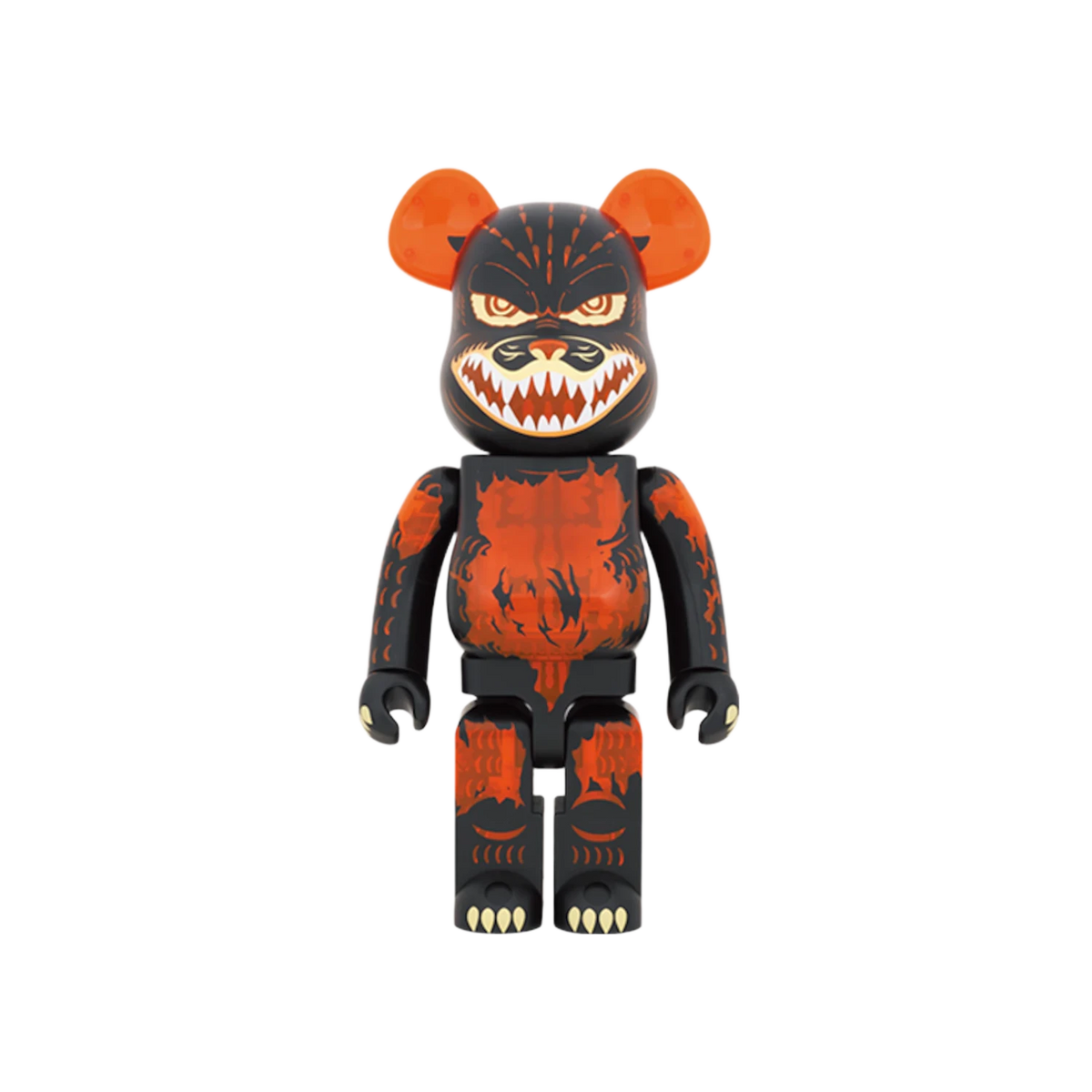 Bearbrick Godzilla VS Destoroyah version Godzilla (Meltdown) 1000% Clear Orange Ver.