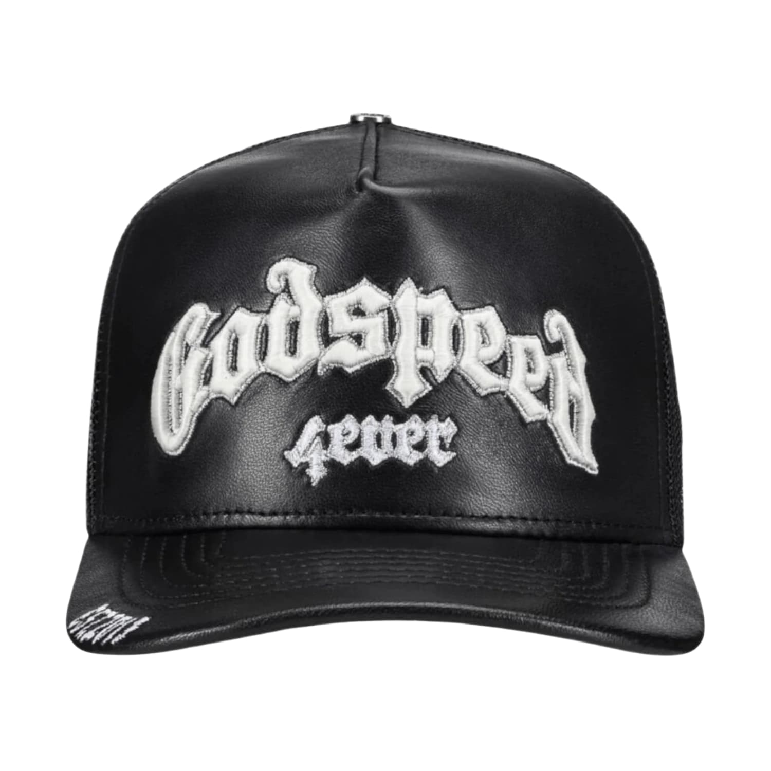 Godspeed GS Forever Premium Leather Trucker Hat Black