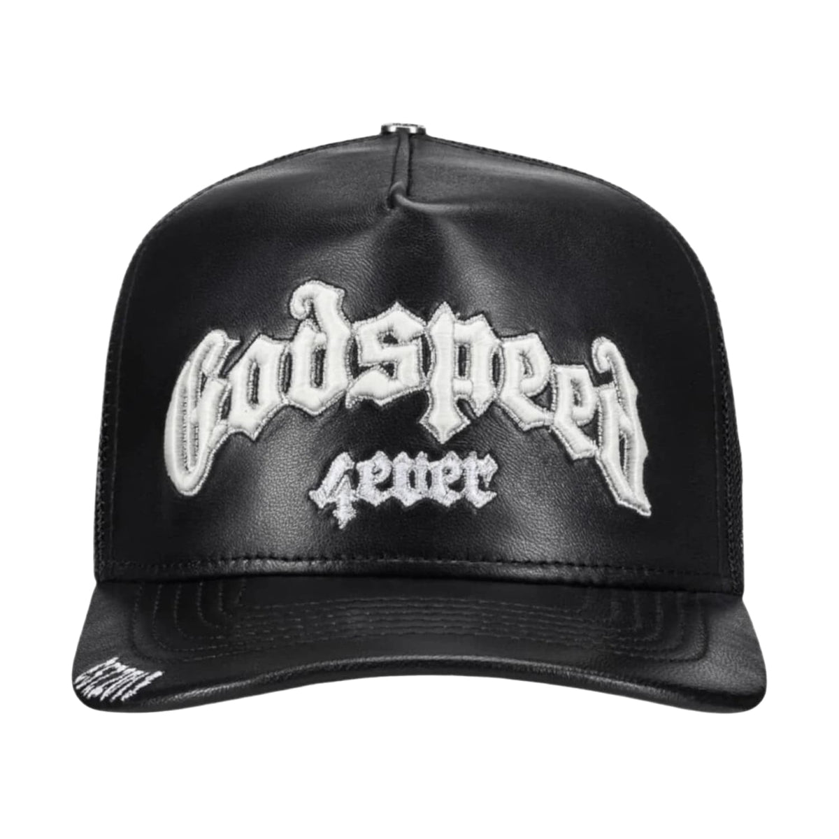 Godspeed GS Forever Premium Leather Trucker Hat Black