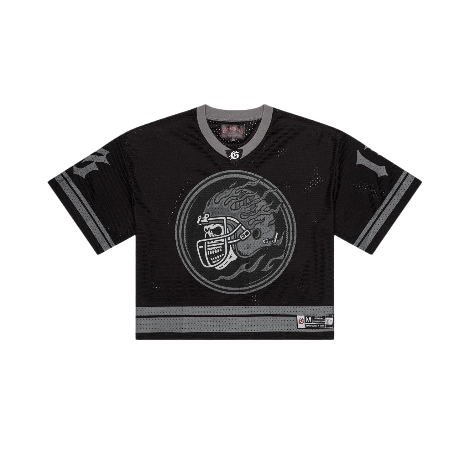 Godspeed First Down Jersey Black Grey