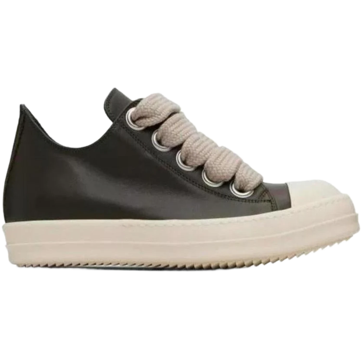 Rick Owens Khaki Concordians Jumbolace Low Sneaks