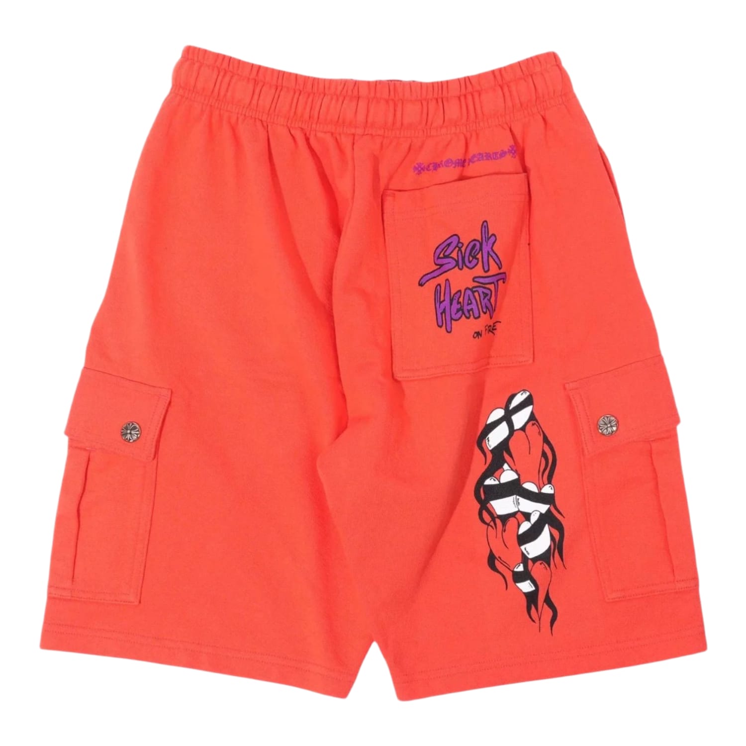 Chrome Hearts Matty Boy Cargo Sweat Shorts Orange