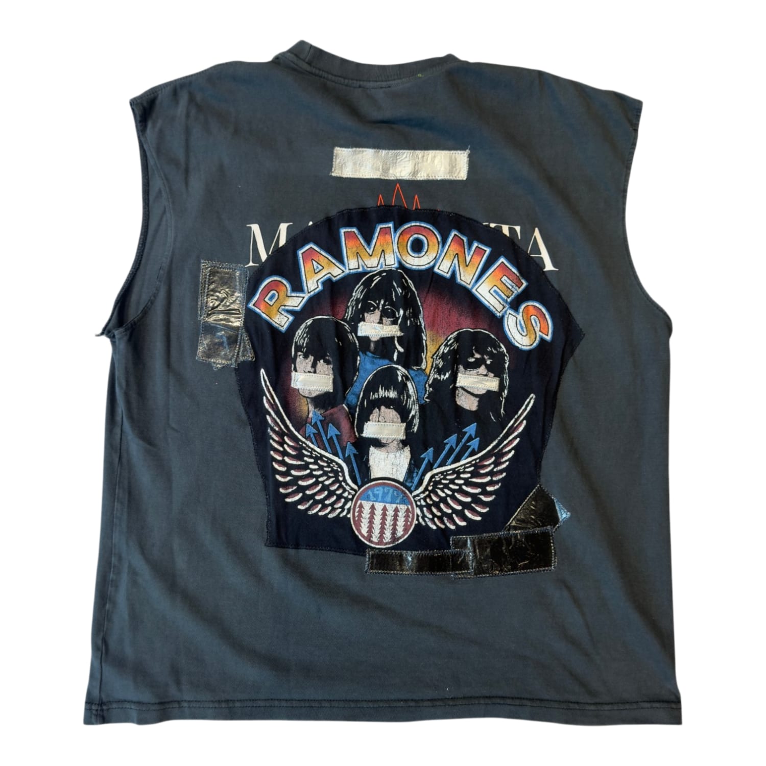 Poor Parker Vintage Ramones Patchwork One Of One Cut-Off