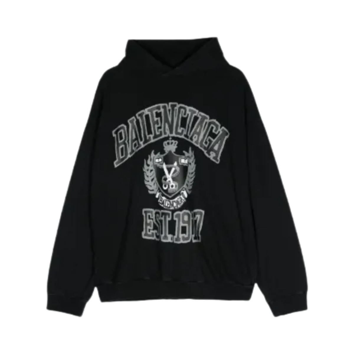 Balenciaga DIY College-print cotton hoodie