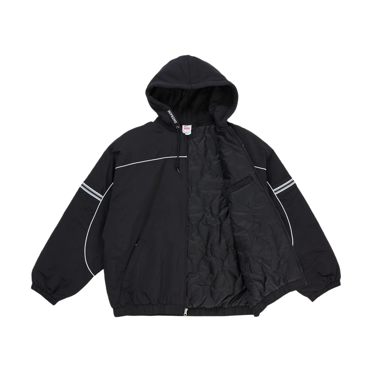 Supreme Nike Nylon Hooded Jacket Black