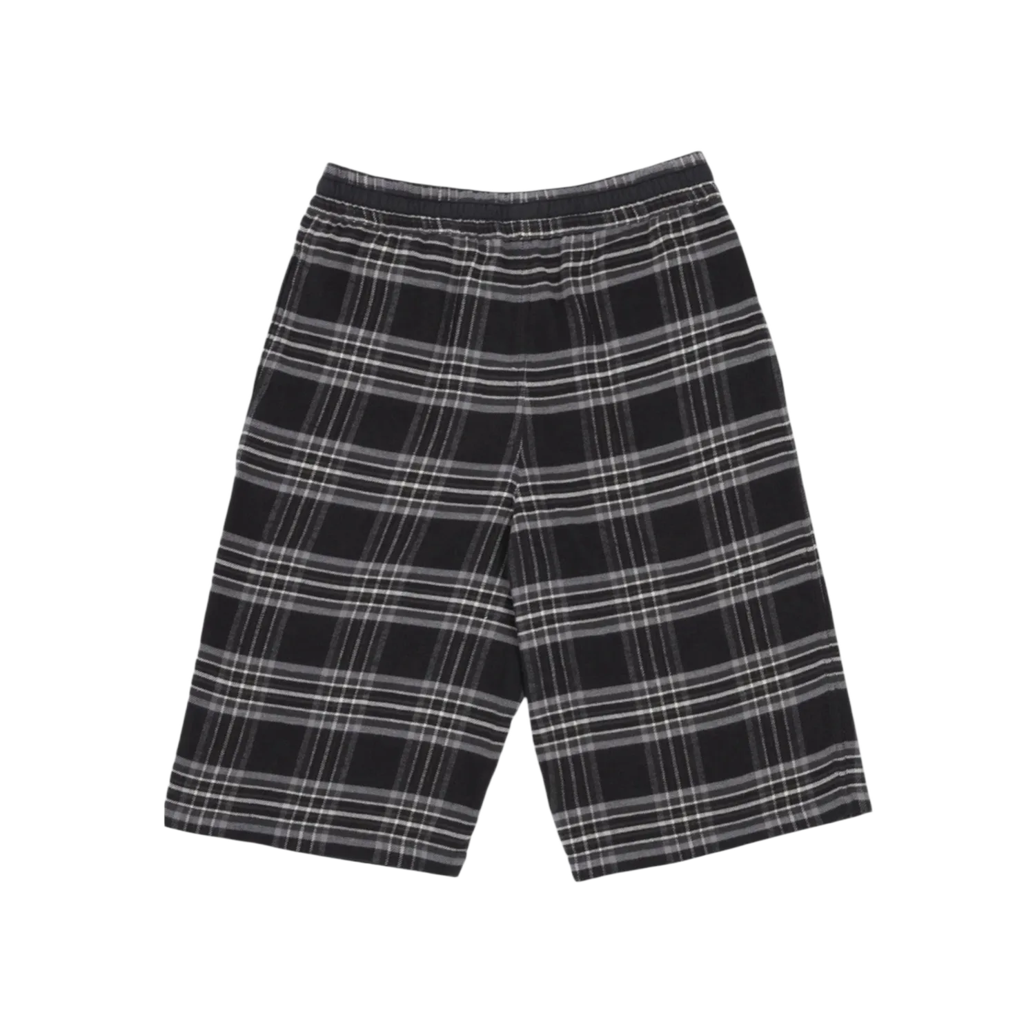 Chrome Hearts After School Cross Patch Flannel Shorts Grey