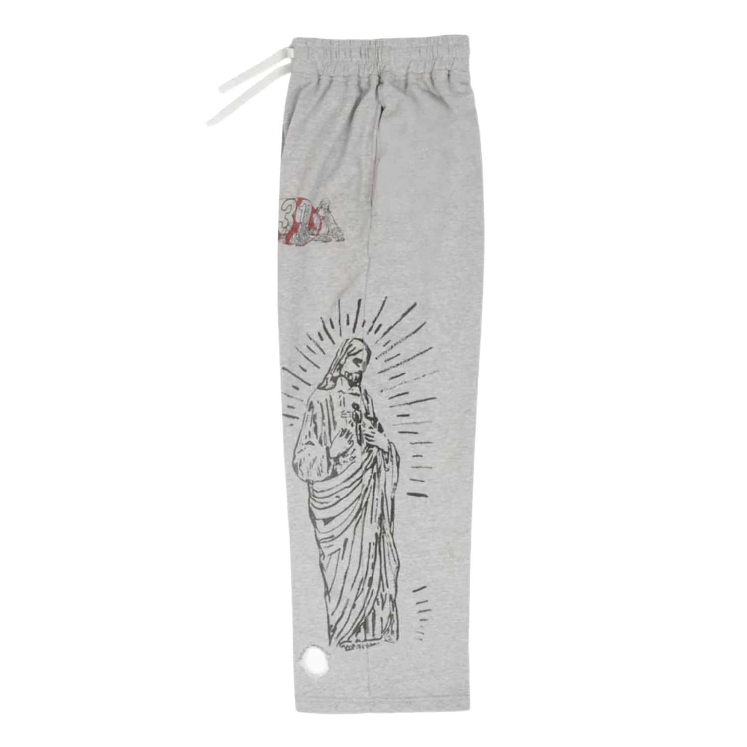 Righteous 3:16 Distressed Sweatpants Grey