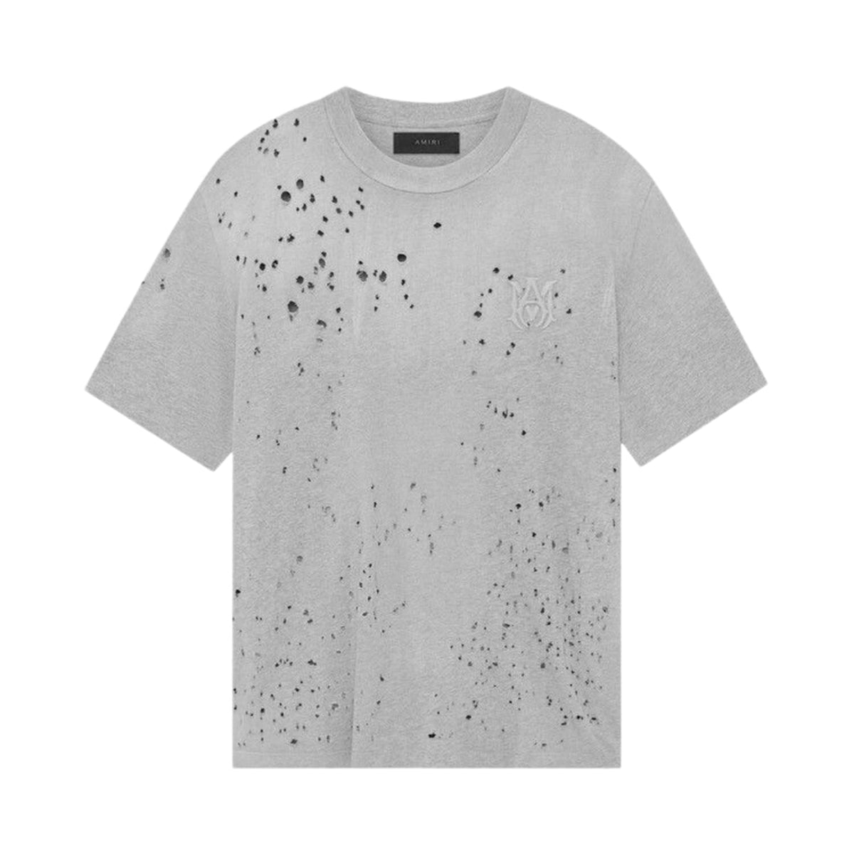 Amiri MA Shotgun Embroidered T-Shirt Grey