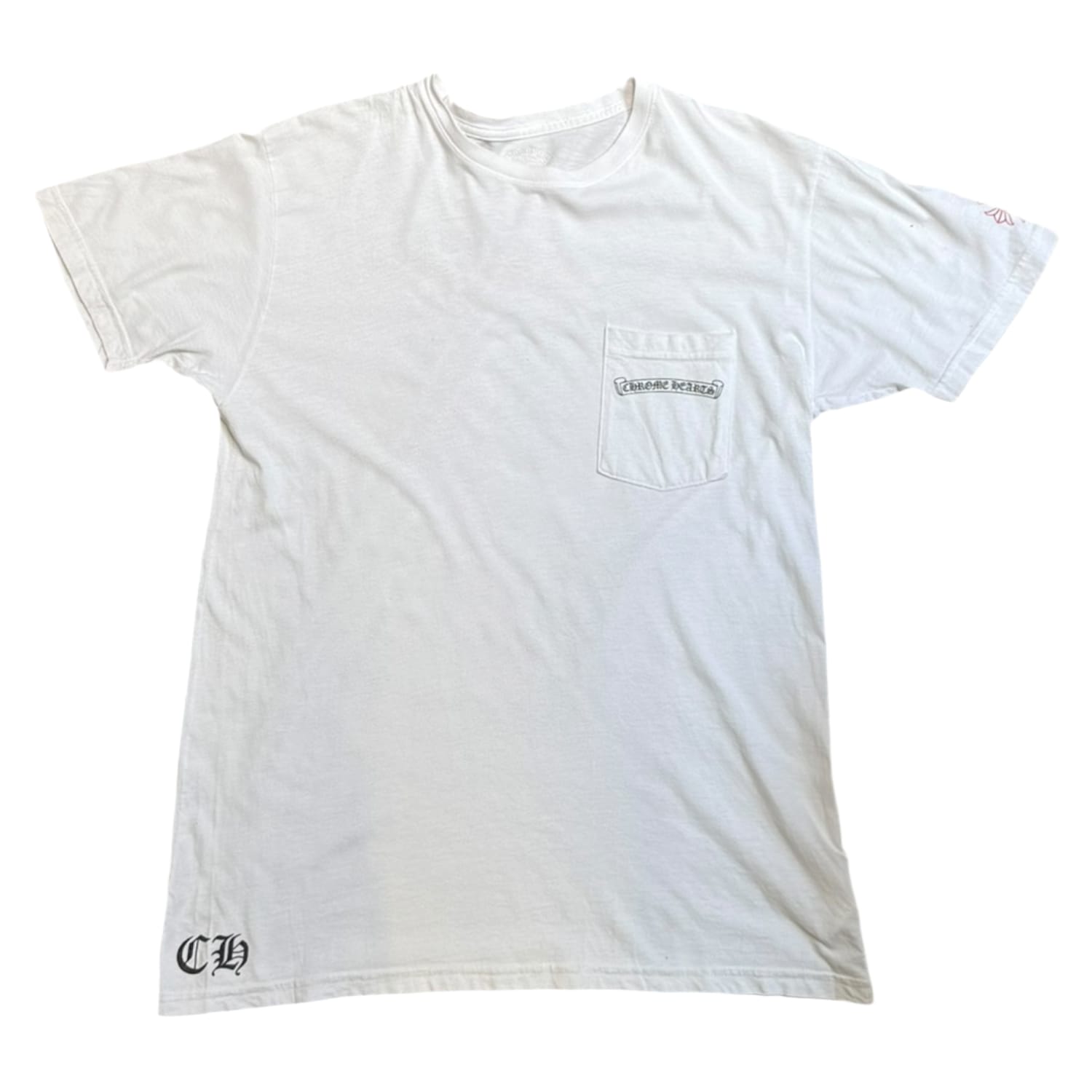 Chrome Hearts USA Scroll Logo T-Shirt White