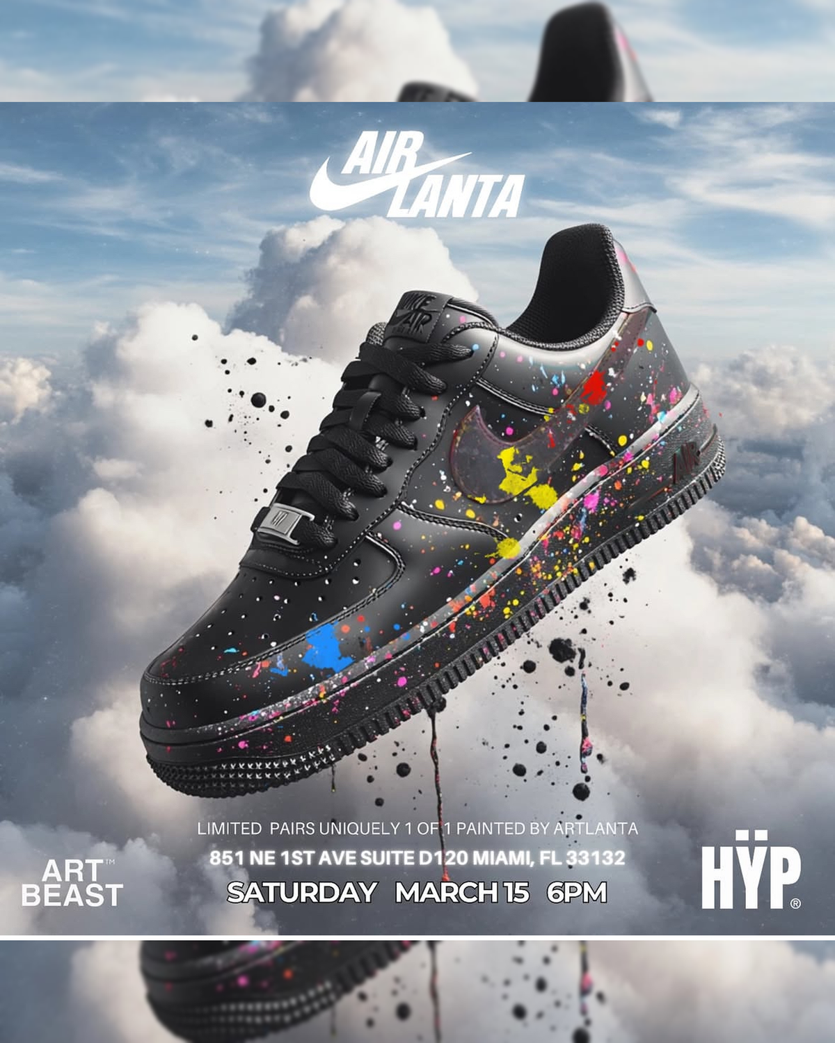 Air Lanta × HŸP — Art Beast Custom AF1 Release