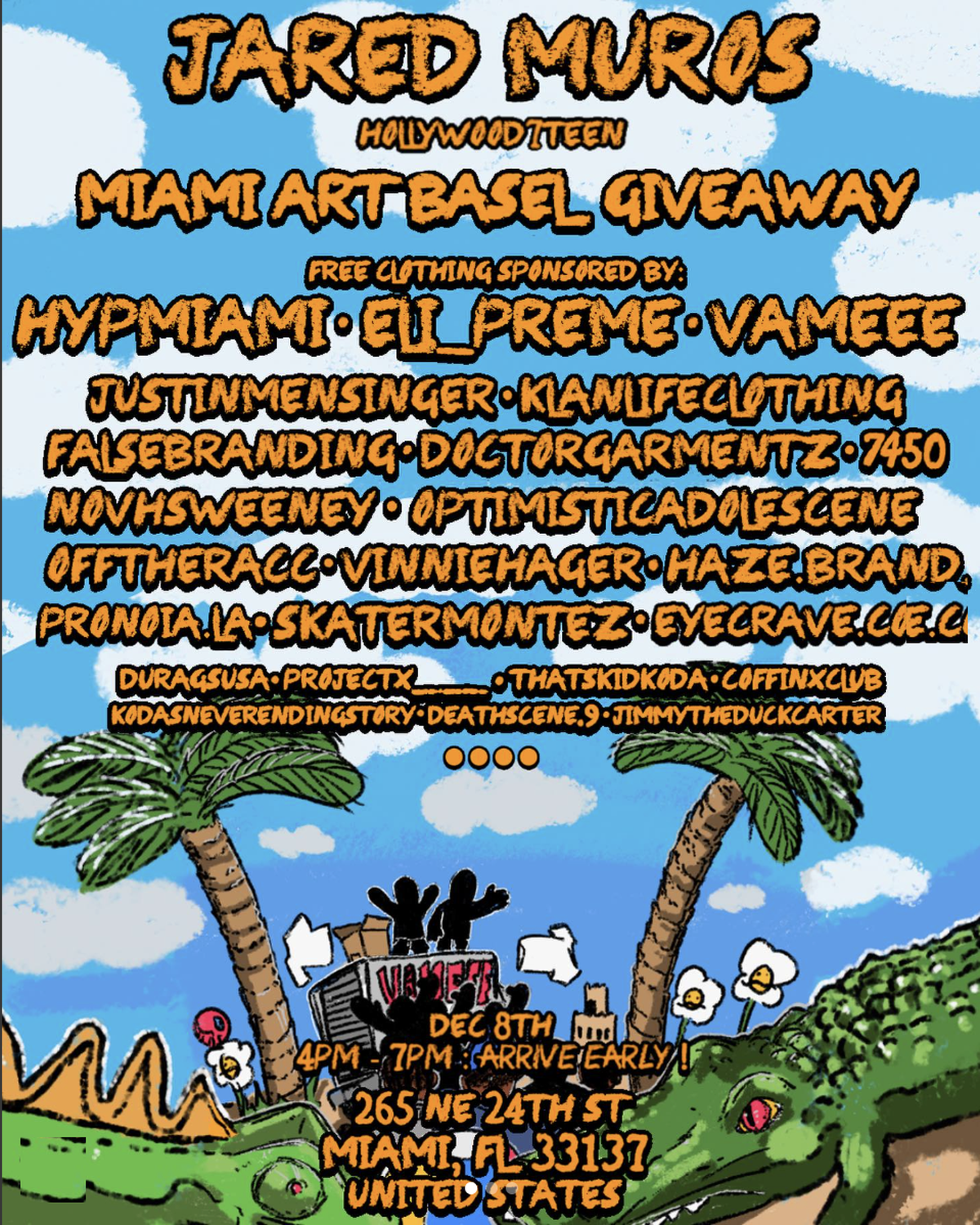 Jared Muros Miami Art Basel Giveaway