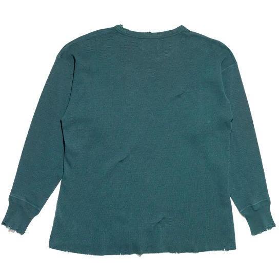 Enfants Riches Déprimés Classic Logo Distressed Thermal Long Sleeve Forest Green