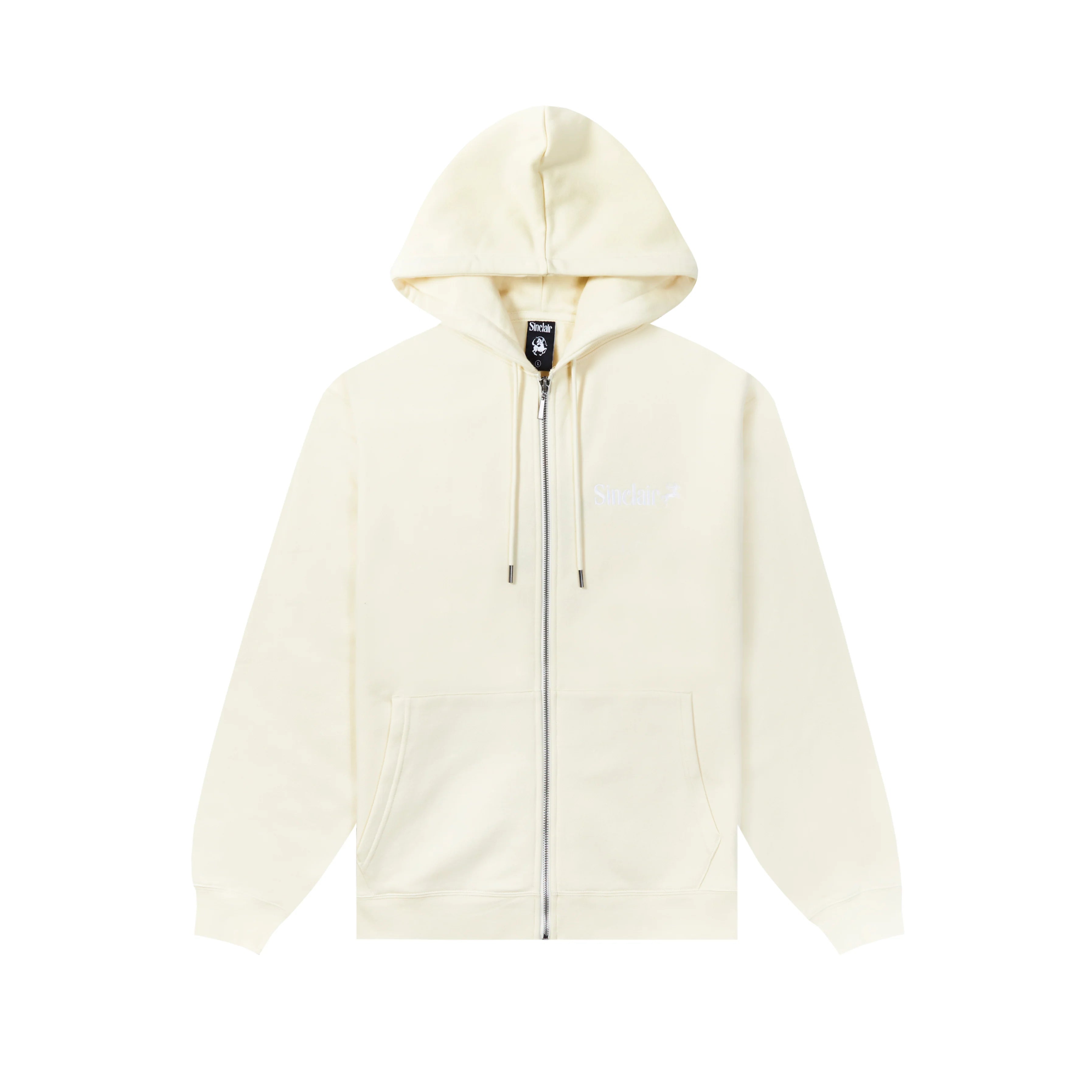 Sinclair Global Clairssential Zip Up Hoodie Cream