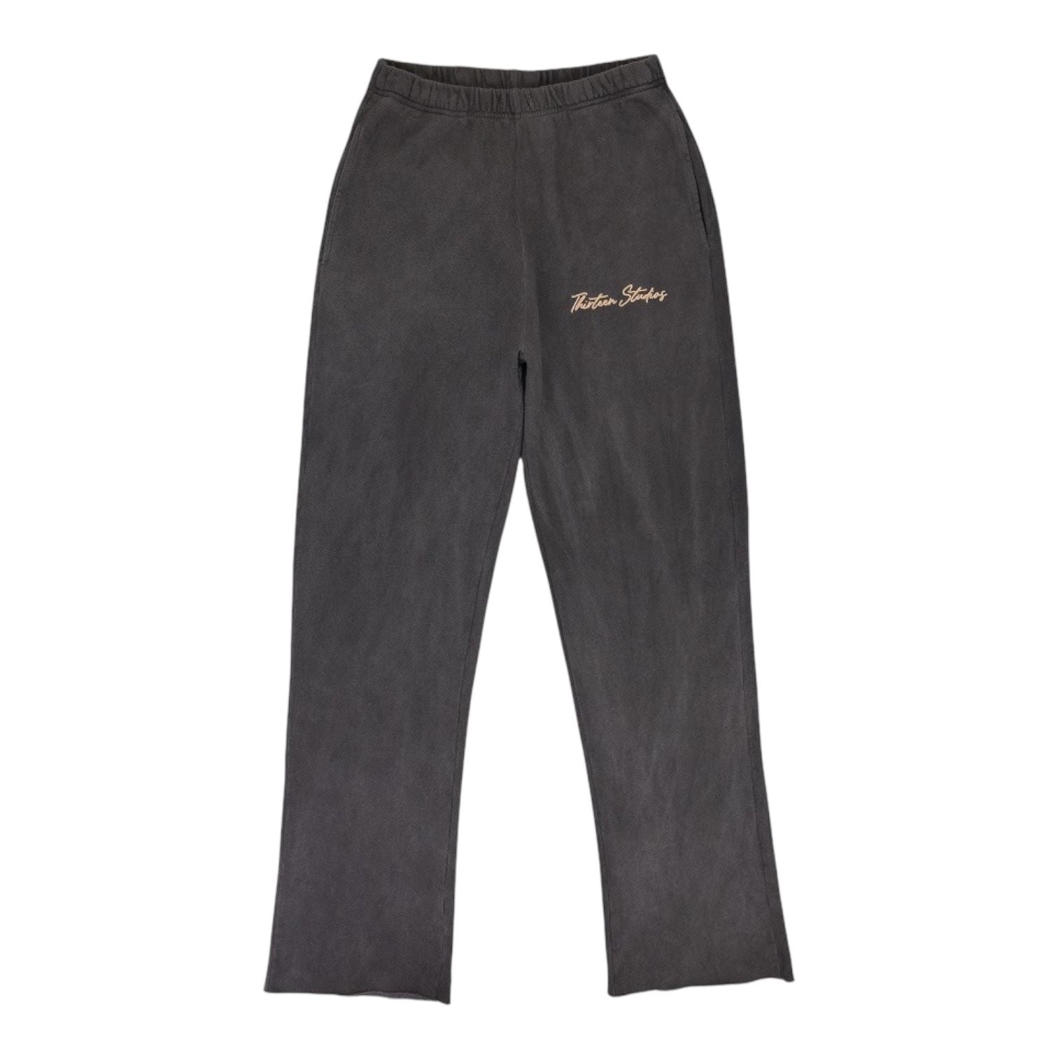 Thirteen Studios Faded Oil Black Sweatpants