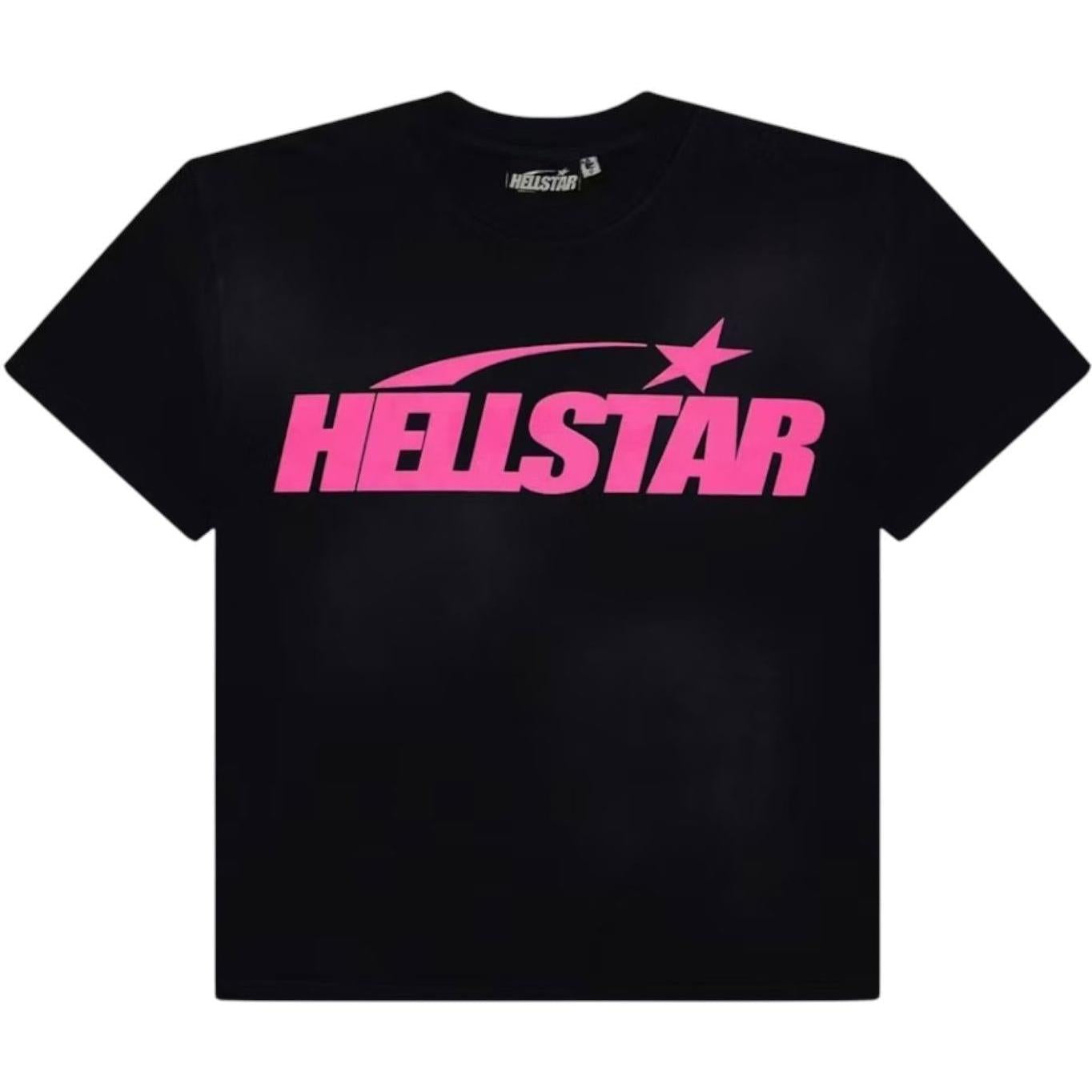 Hellstar Classic T-shirt (Gel Print) Black/Pink
