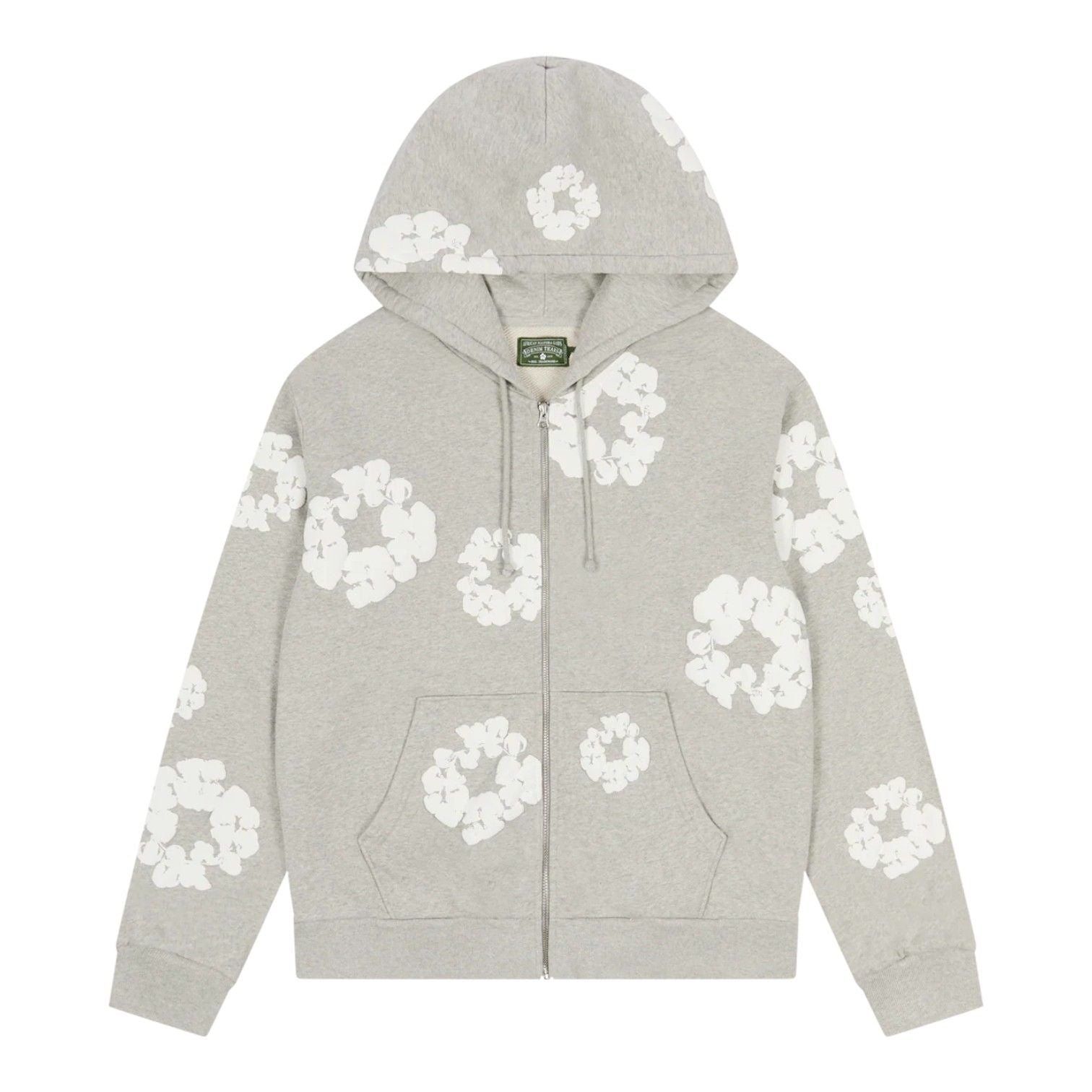 Denim Tears Zip Up Hoodie Grey