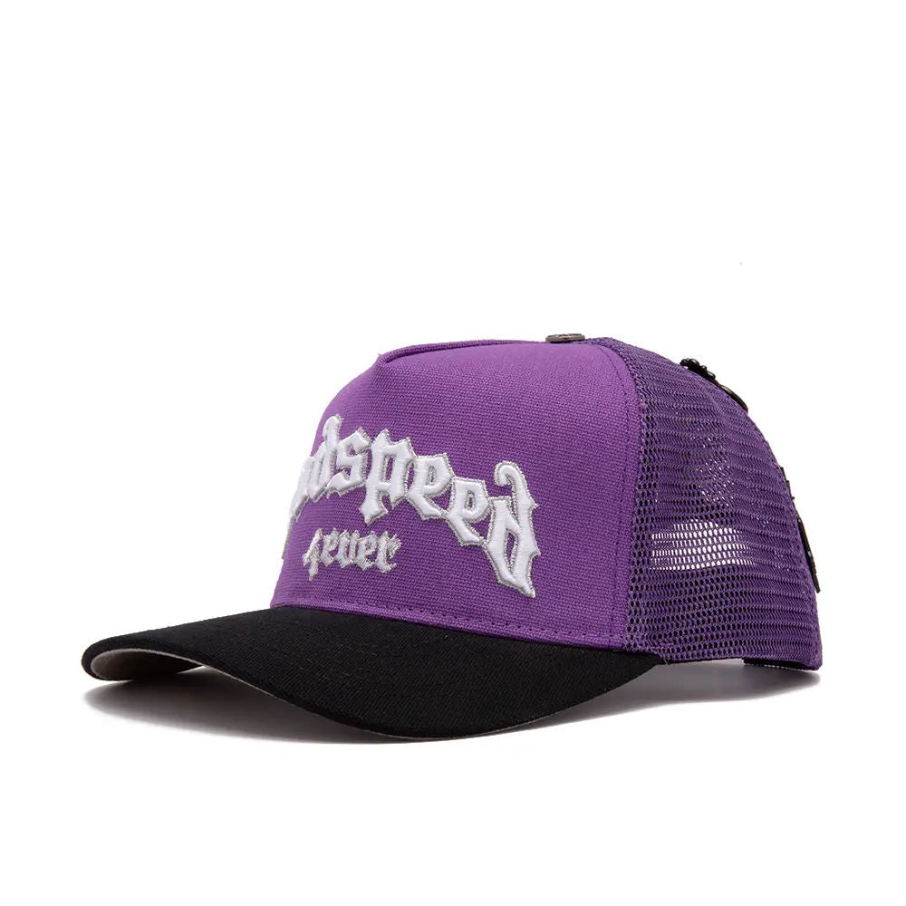 Godspeed GS Forever Trucker Hat Purple Black