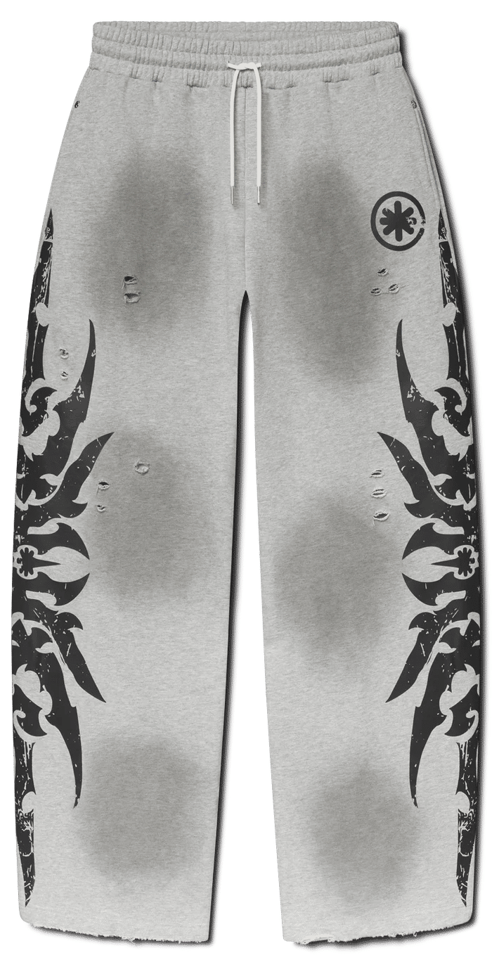 LostShdws Complex Con Exclusive Acid Wash Sweatpants Grey