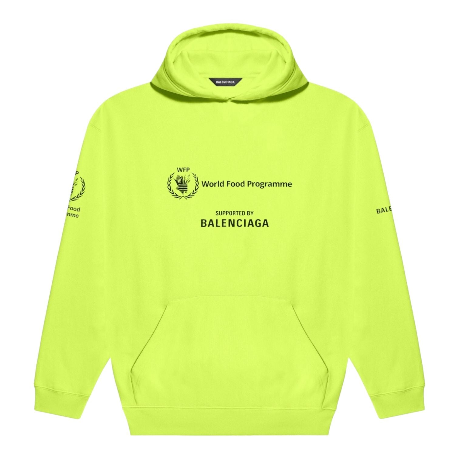 Balenciaga World Food Programme Green Hoodie
