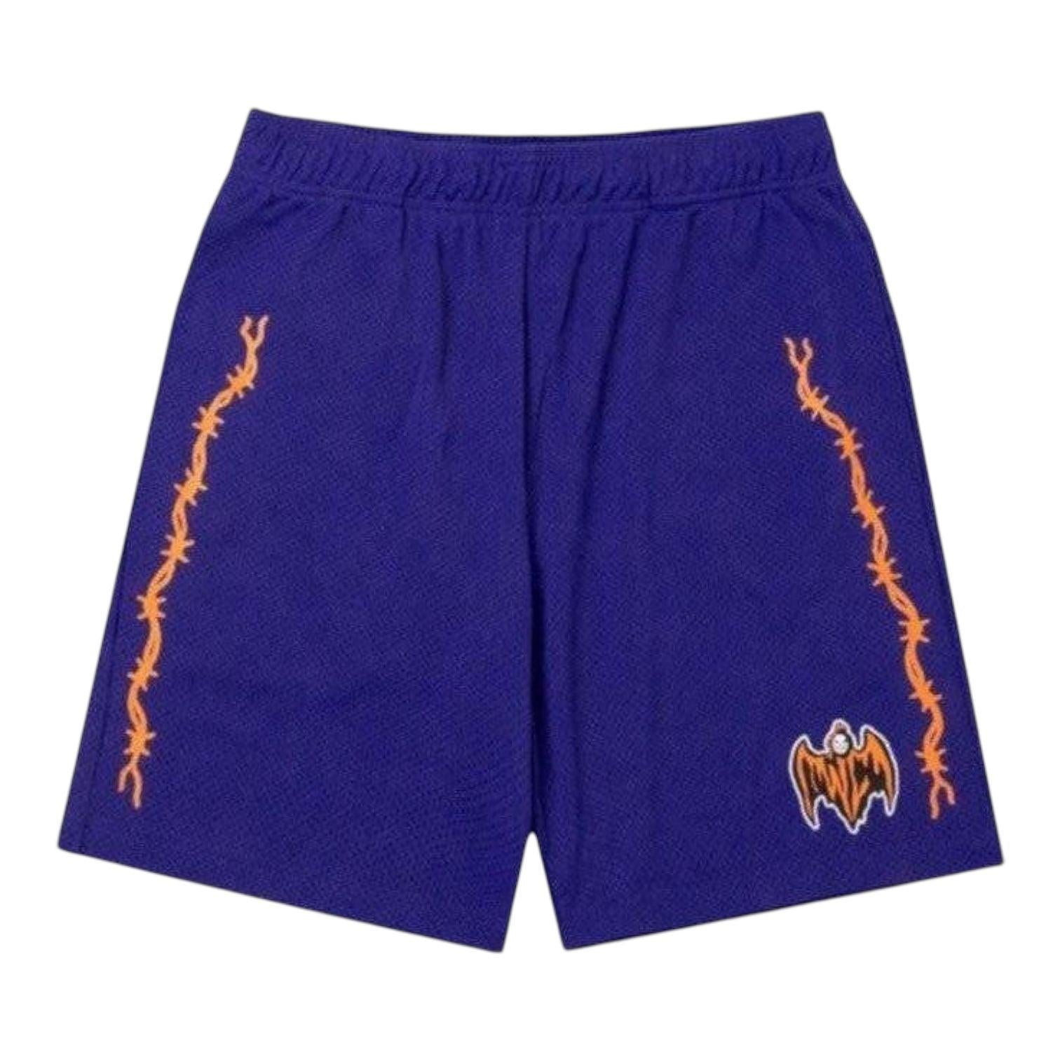 Warren Lotas Bat Reaper Mesh Shorts Purple