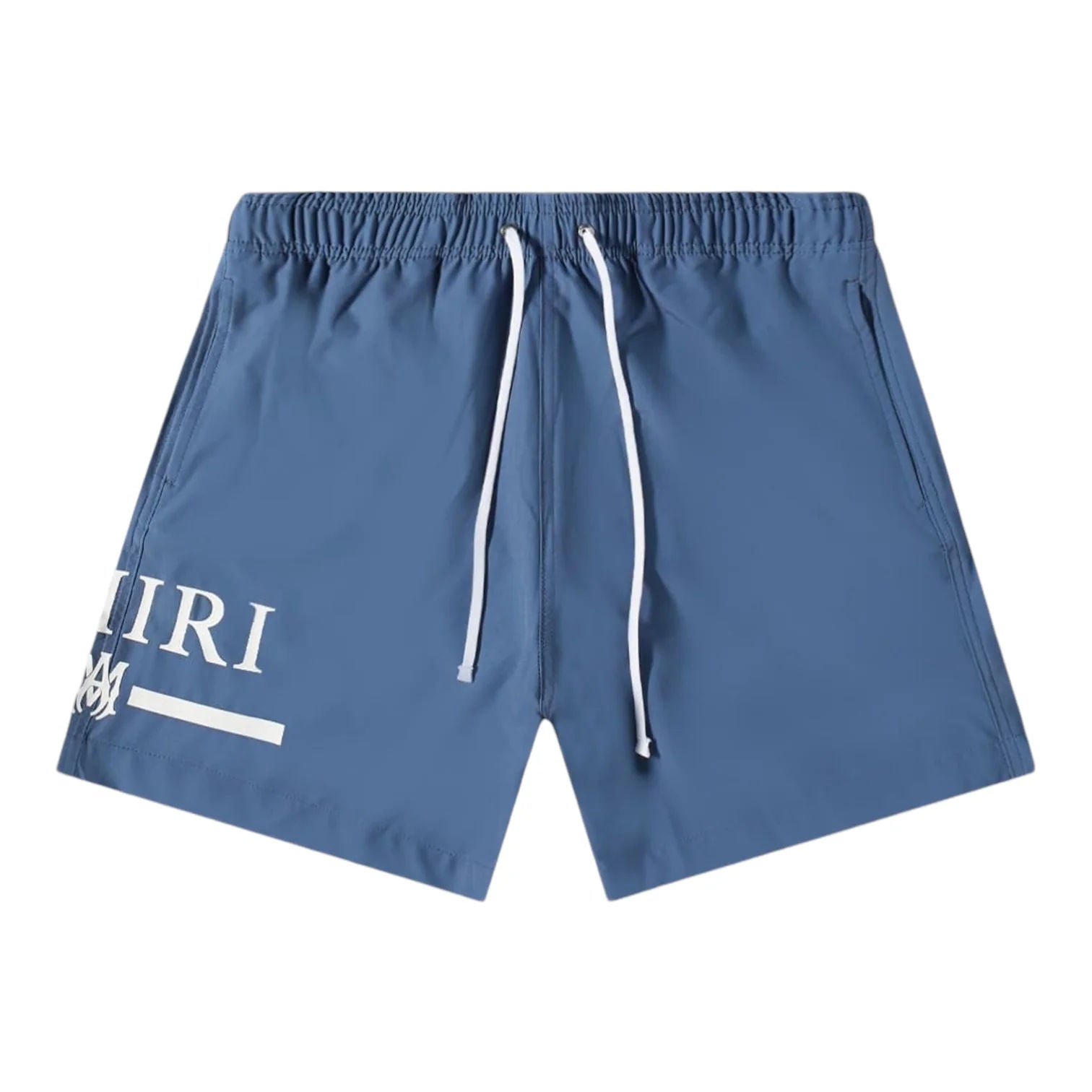 Amiri MA Bar Logo Swim Trunk Blue