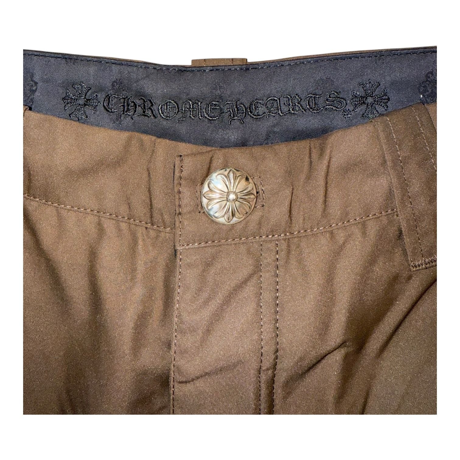 Chrome Hearts Nylon Double Knee Carpenter Cross Patch Pants