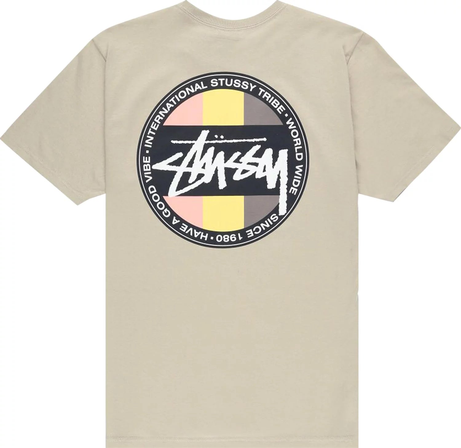 Stussy Dice Dot T-Shirt Khaki