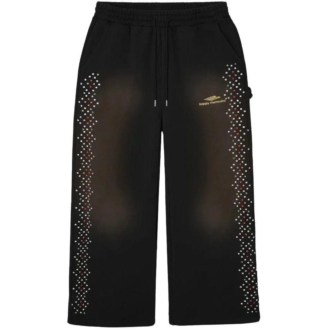Happy Memories Don't Die HMDD Crystal Sweatpants Black