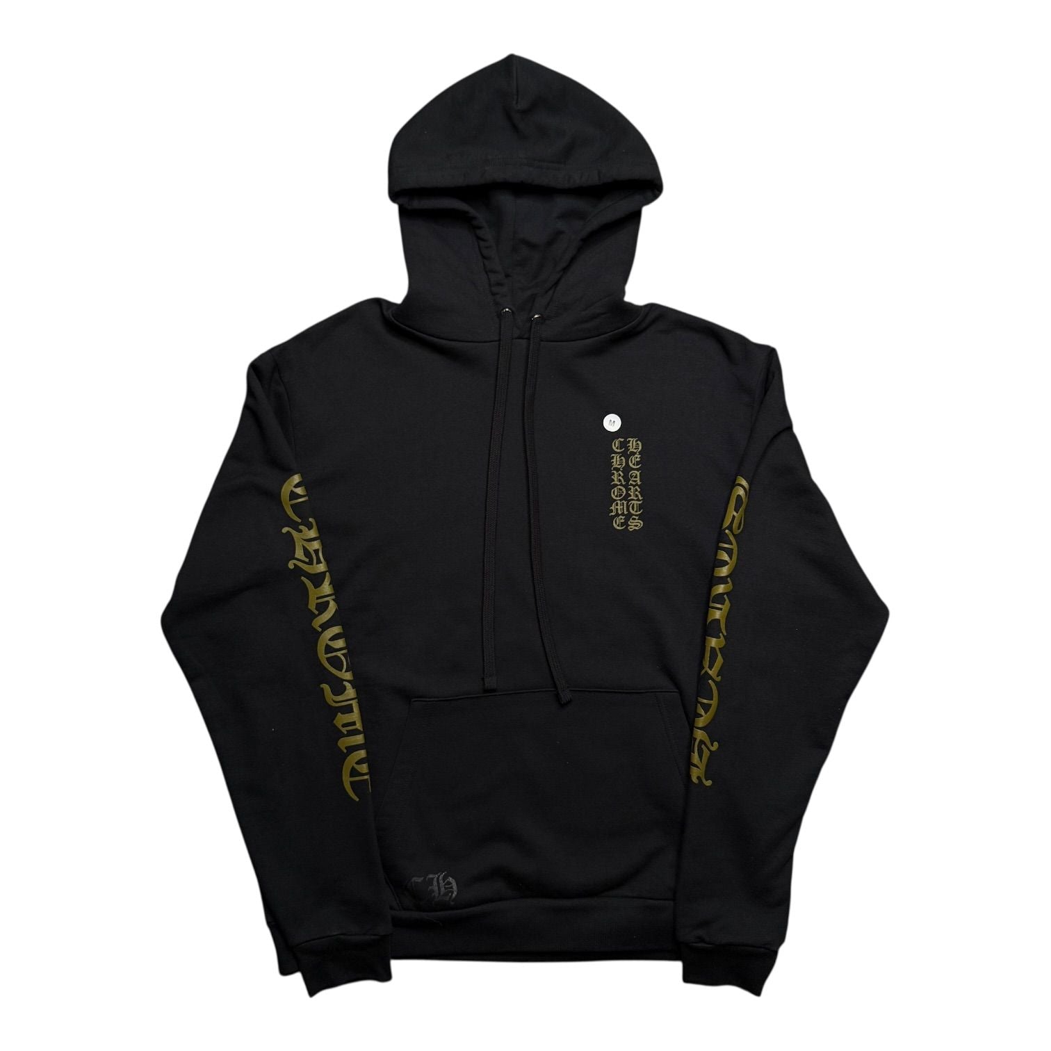 Chrome Hearts Vertical Logo Hoodie Black/Army Green