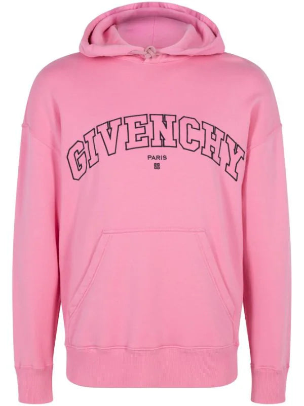 Givenchy Logo-Print Hoodie Pink
