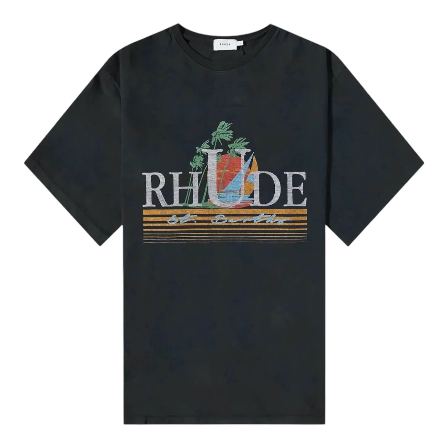 Rhude Tropics T-Shirt Vintage Black