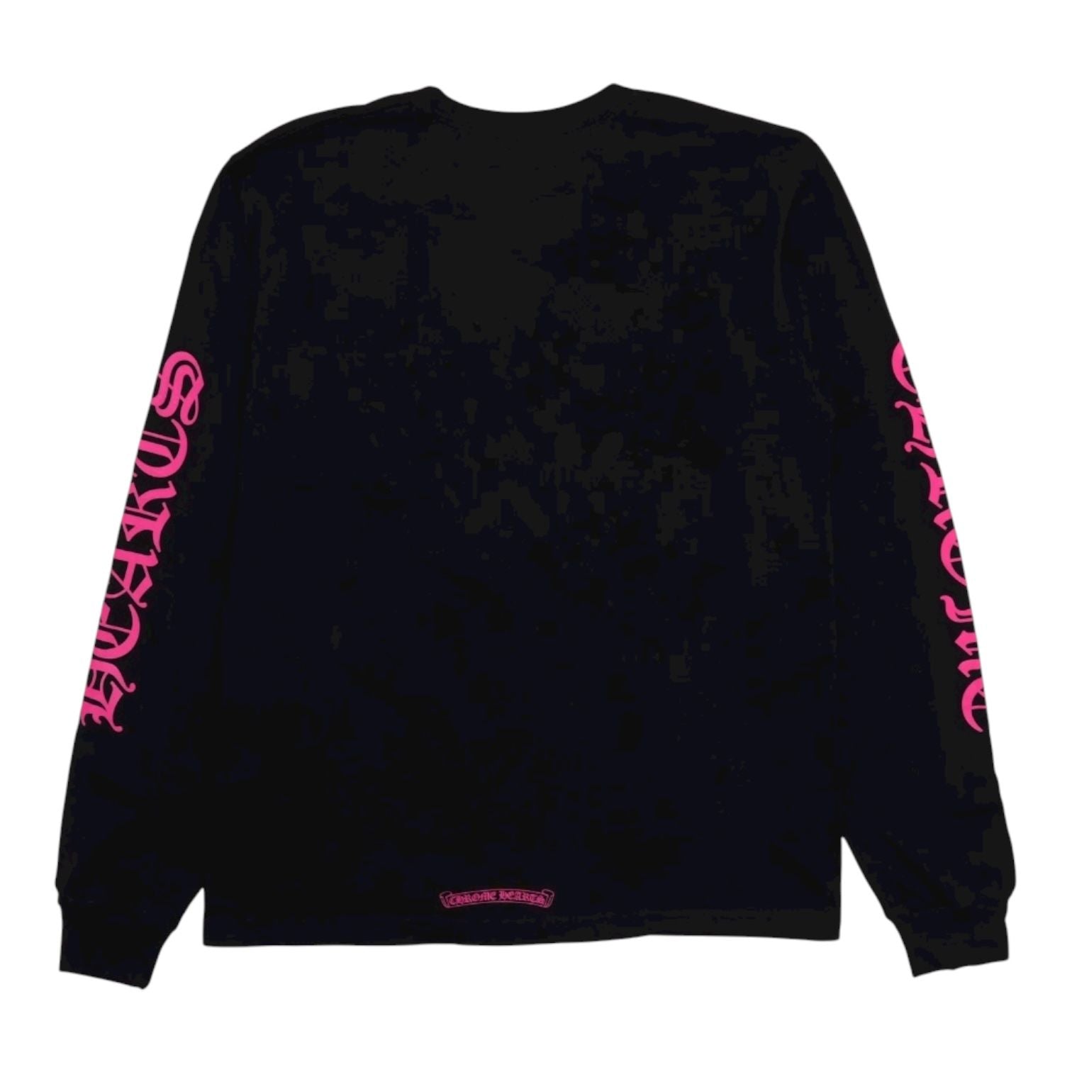 Chrome Hearts Long Sleeve Pocket Crew Hot Pink/Black