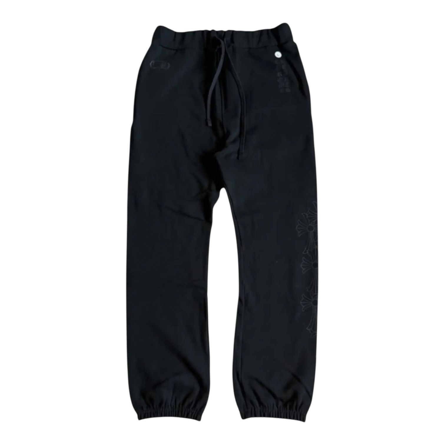 Chrome Hearts Miami Exclusive Cemetery Vertical Logo Sweatpants Black