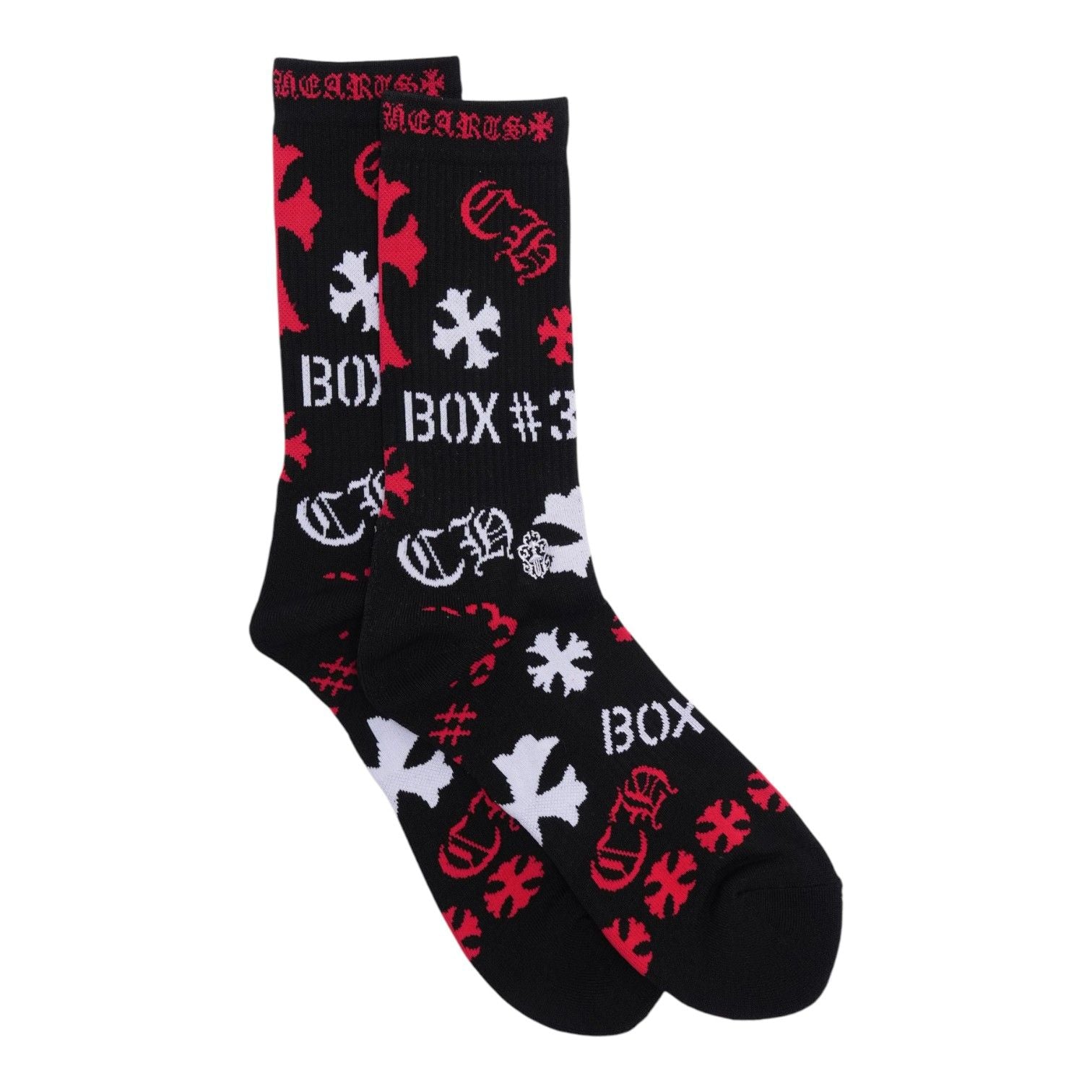 Chrome Hearts Stencil Socks Black