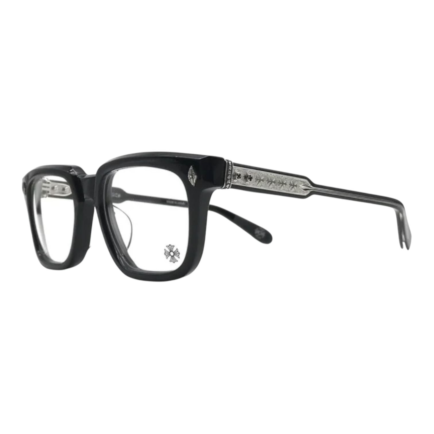 Chrome Hearts Ambidixtrous Black/Sterling Silver Plated Glasses