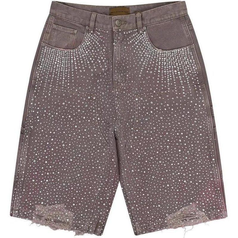 Birth of a Royal Child Diamond Jean Shorts Purple