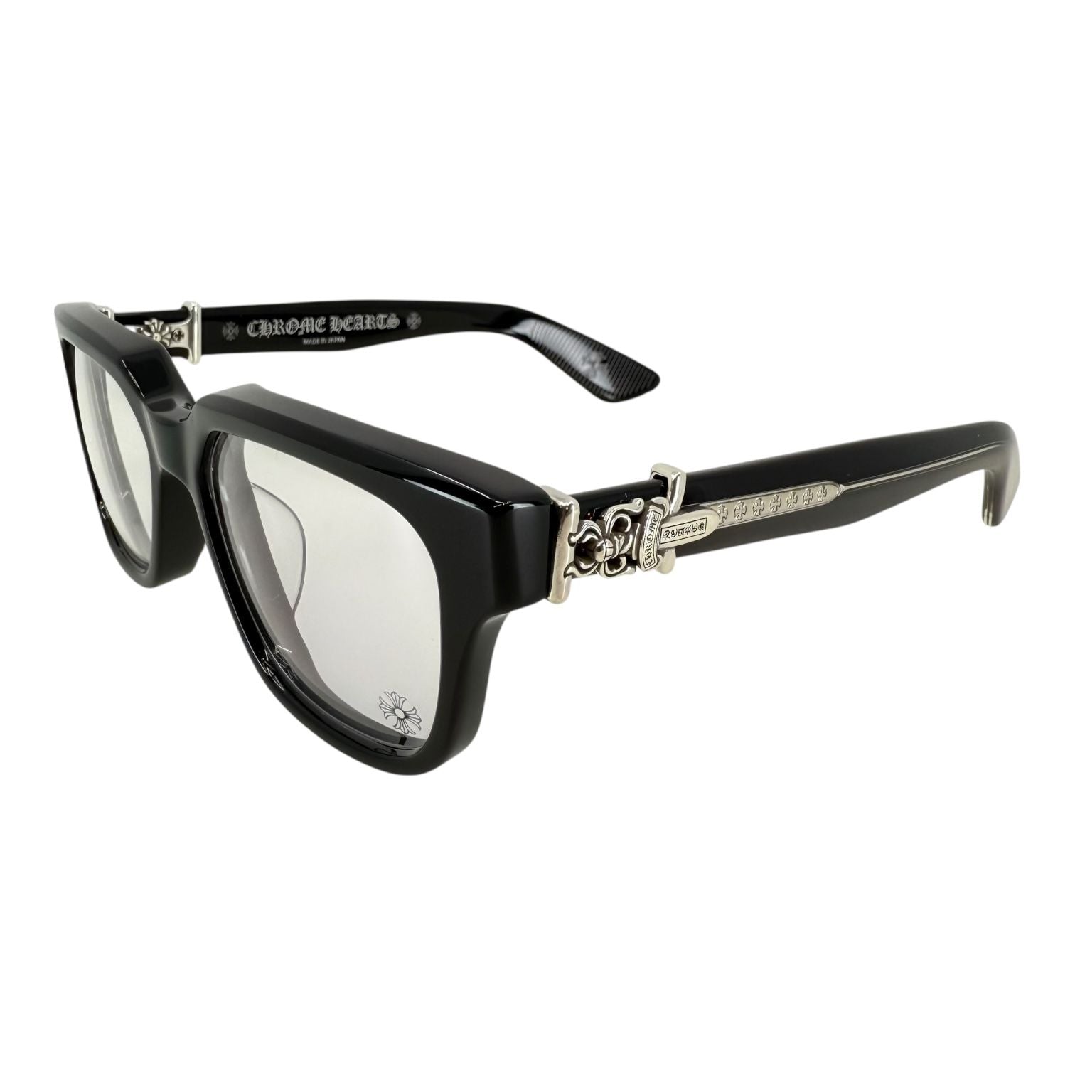 Chrome Hearts Vagillionaire II Black/Sterling Silver Glasses