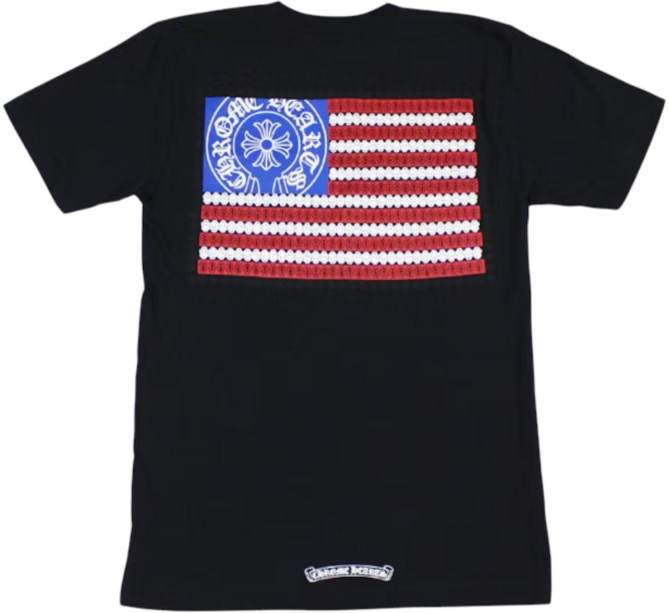 Chrome Hearts American Flag Dagger T-shirt Black