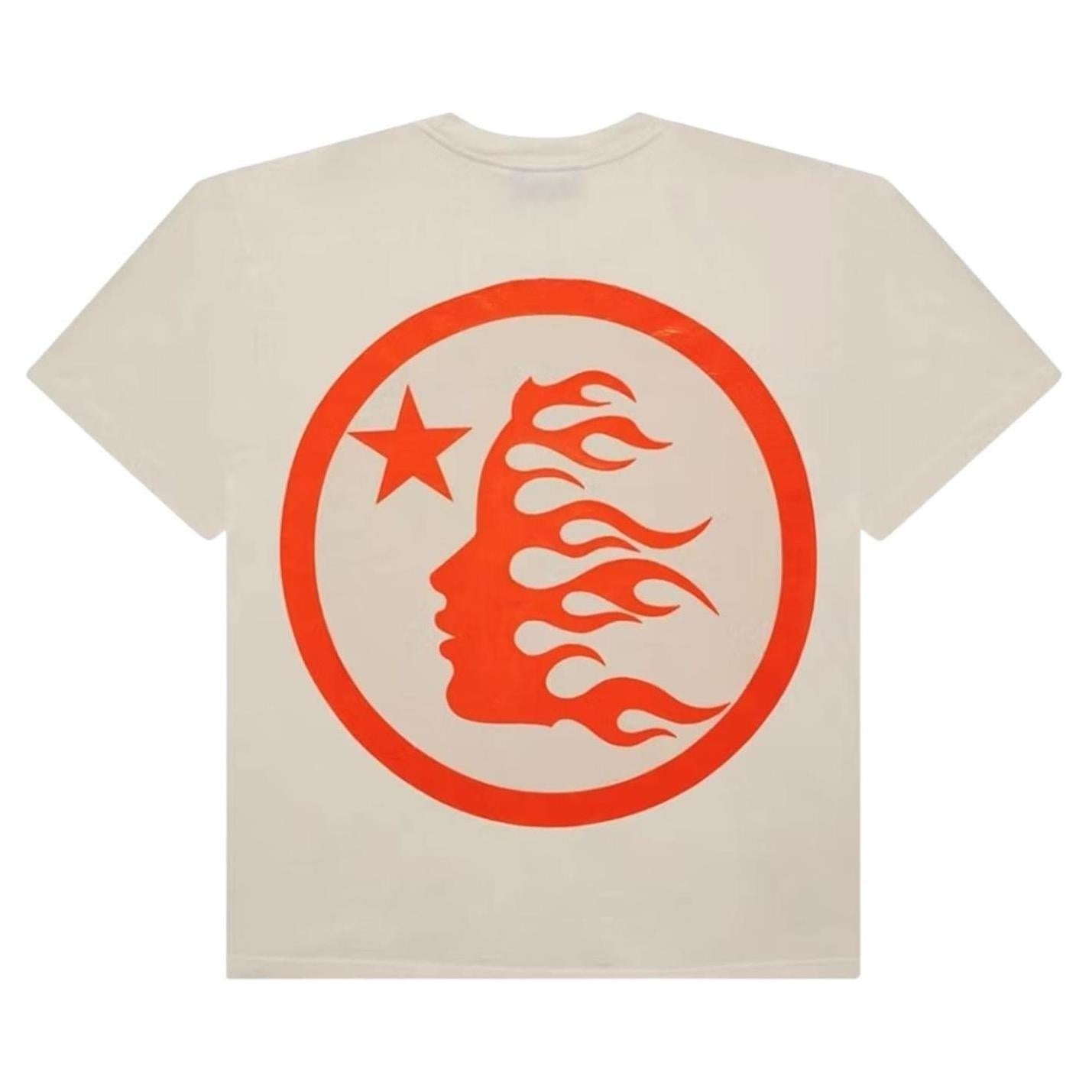 Hellstar Classic T-shirt (Gel Print) White/Orange