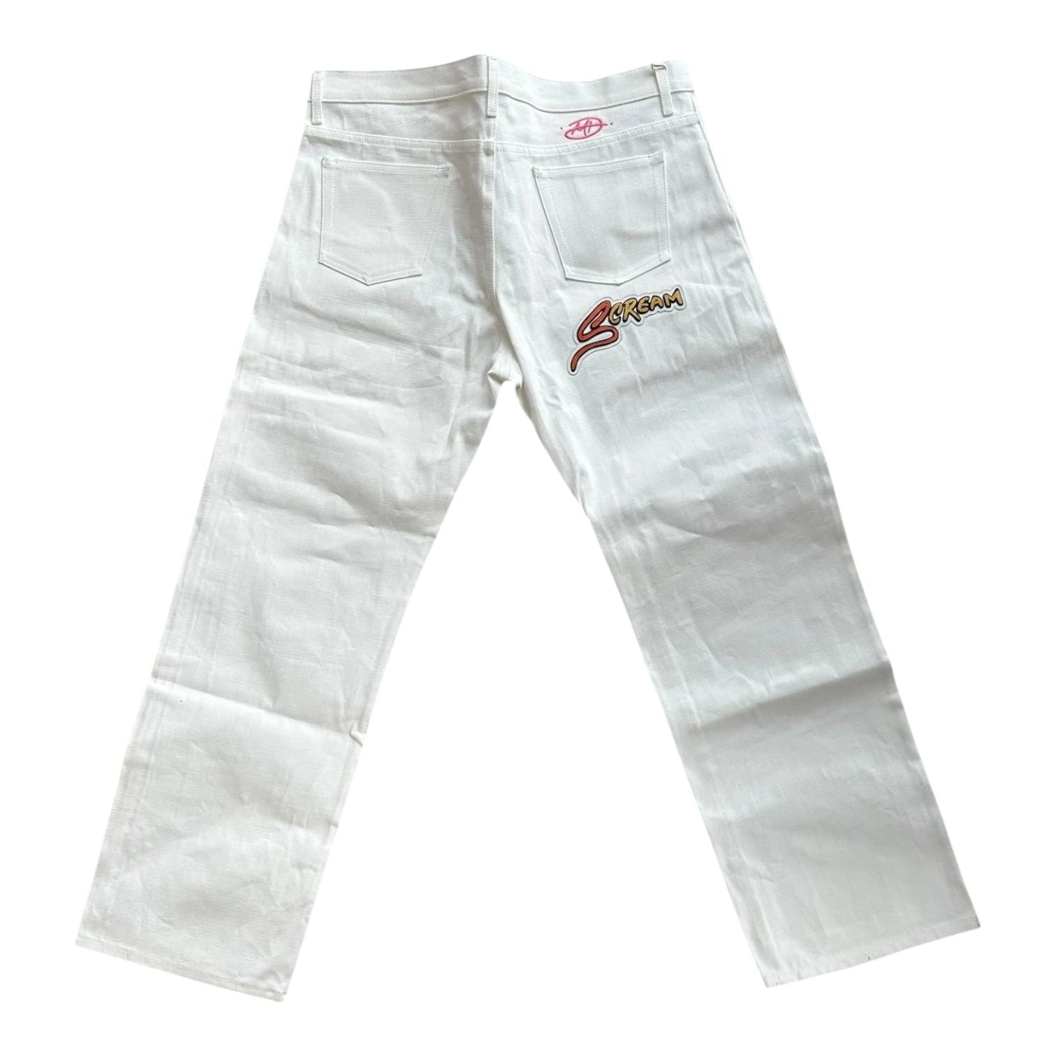Matty Boy Anti Promo Patch Jeans White