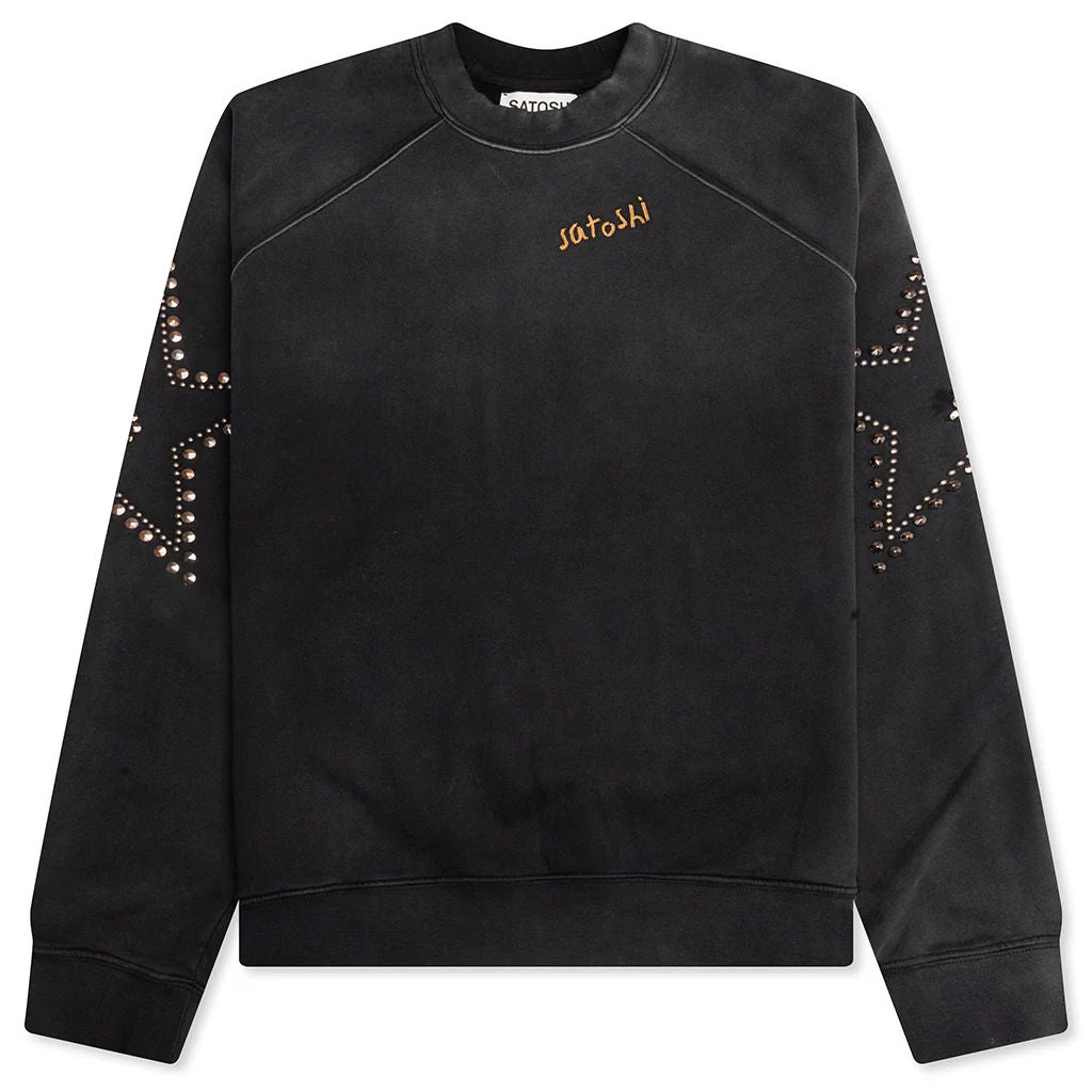 Satoshi Nakamoto Star Studded Oversized Crewneck