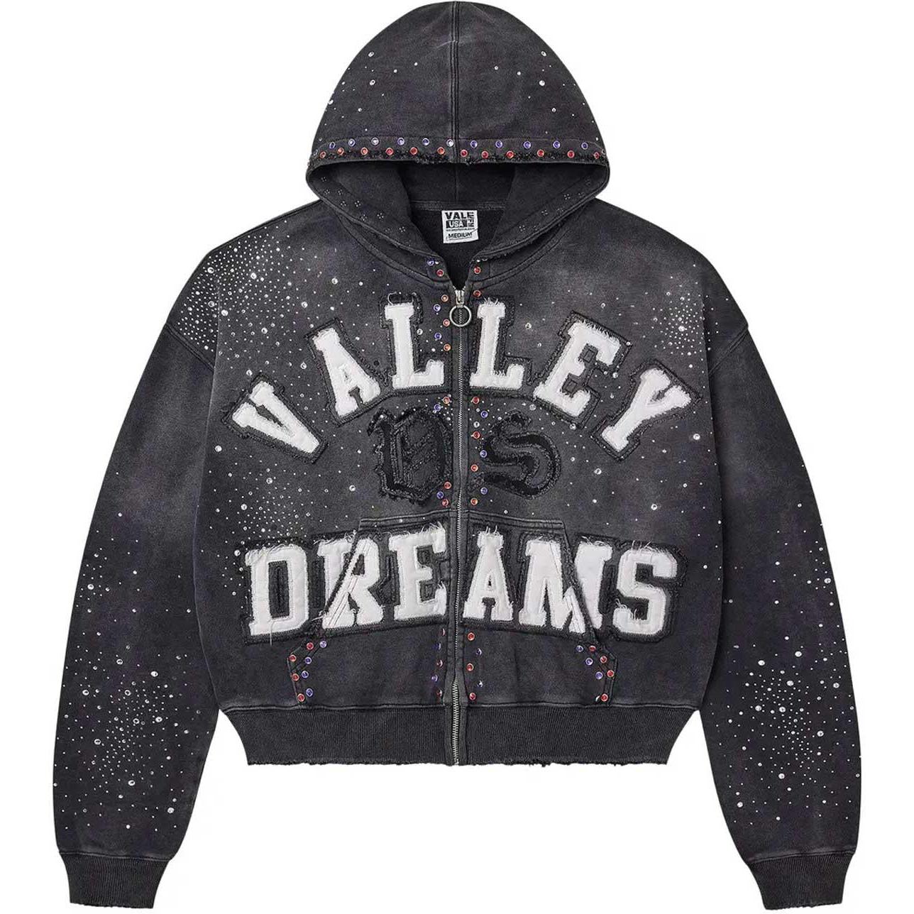 Vale Forever Classico Zip Up Hoodie Black