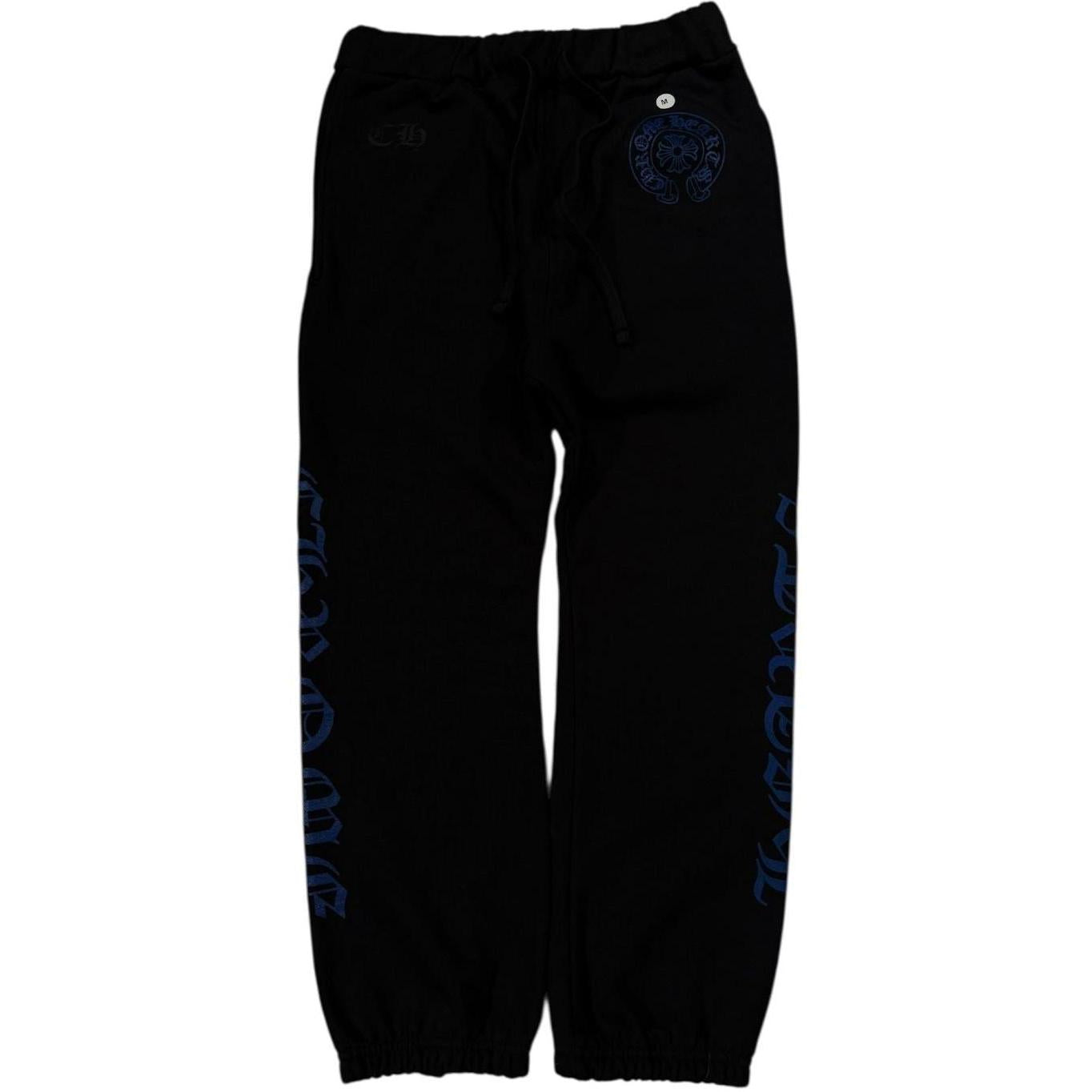 Chrome Hearts Horseshoe Logo Sweatpants Black/Blue