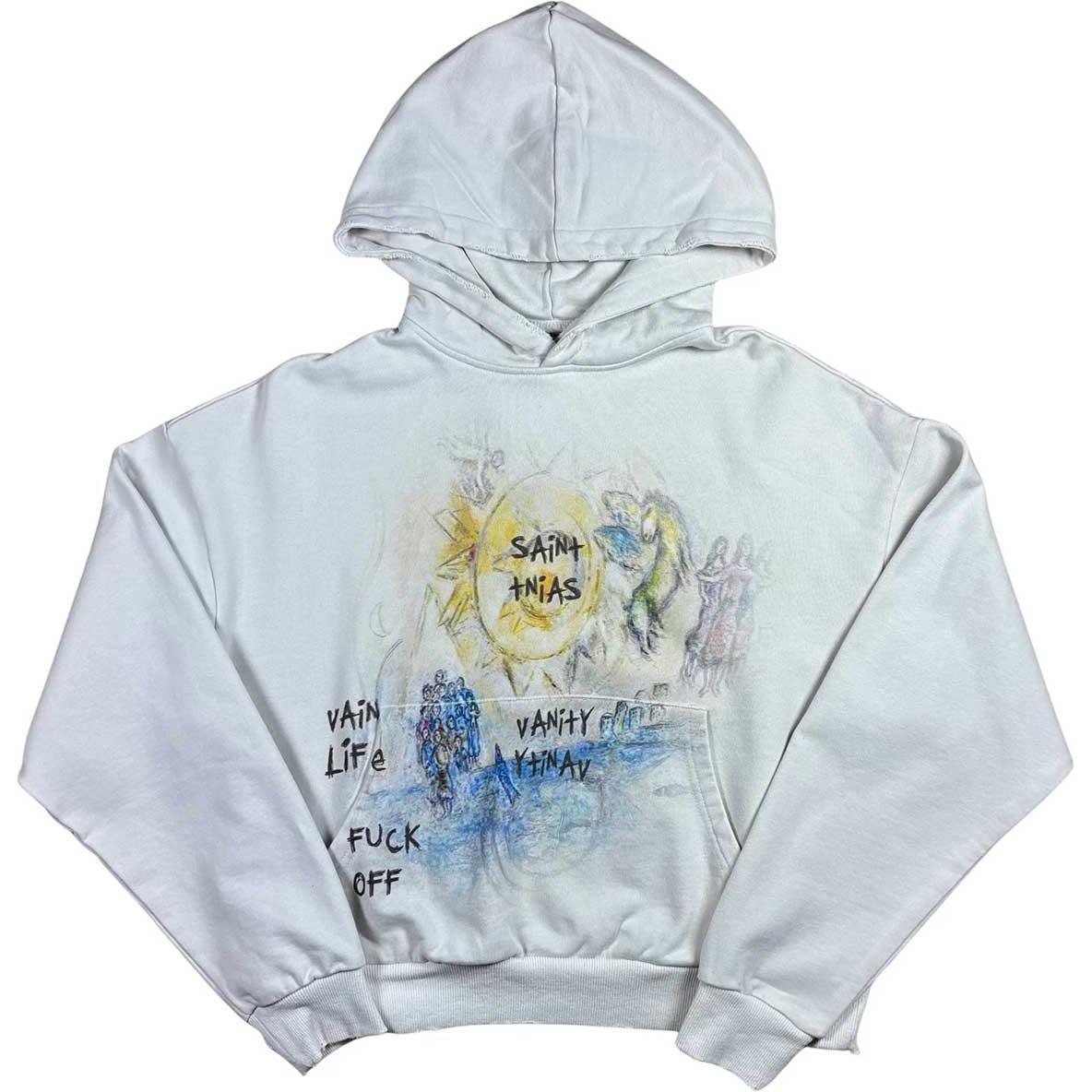 Saint Vanity Fuck Off Hoodie White